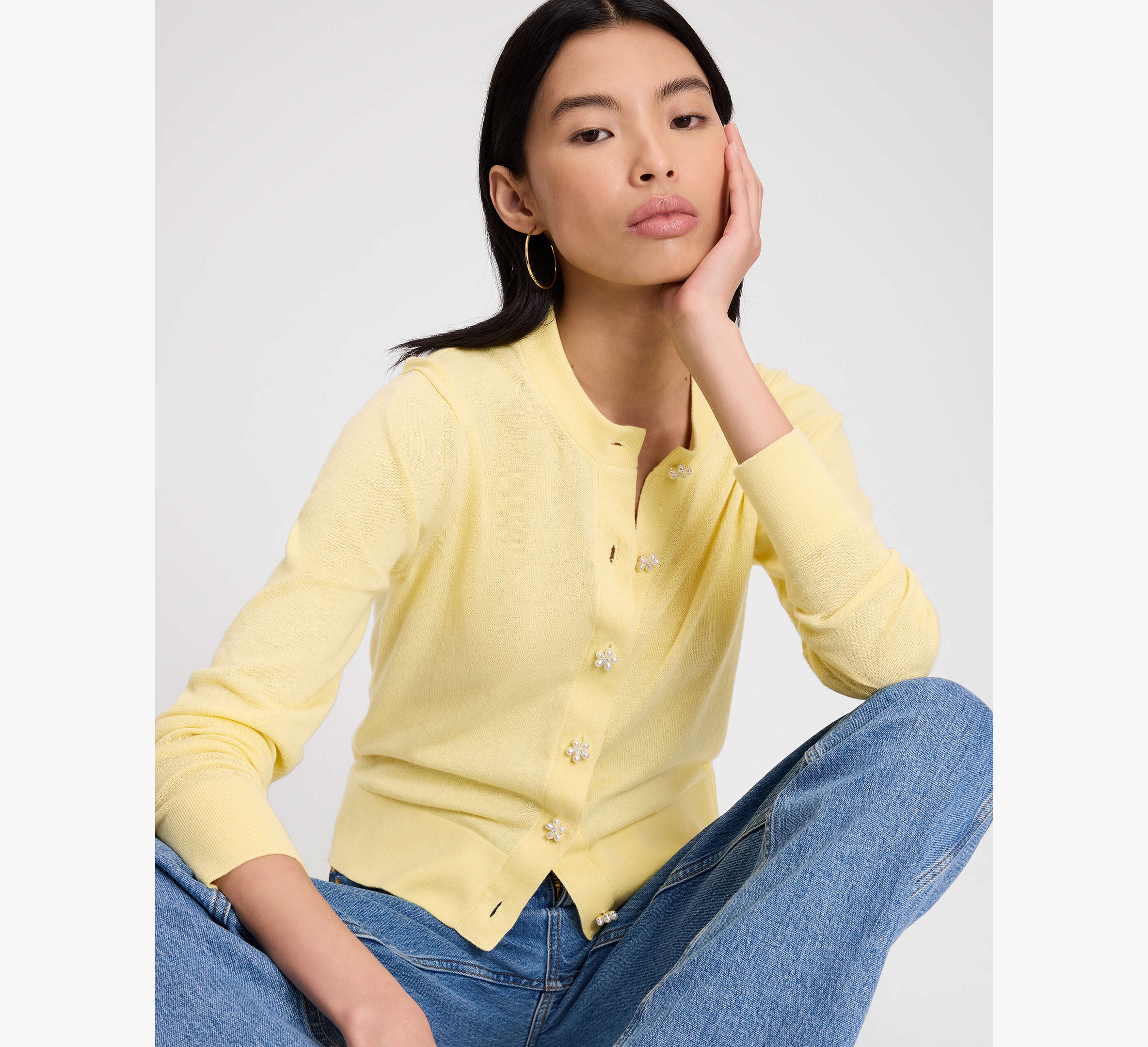 Flower Button Nell Cardigan