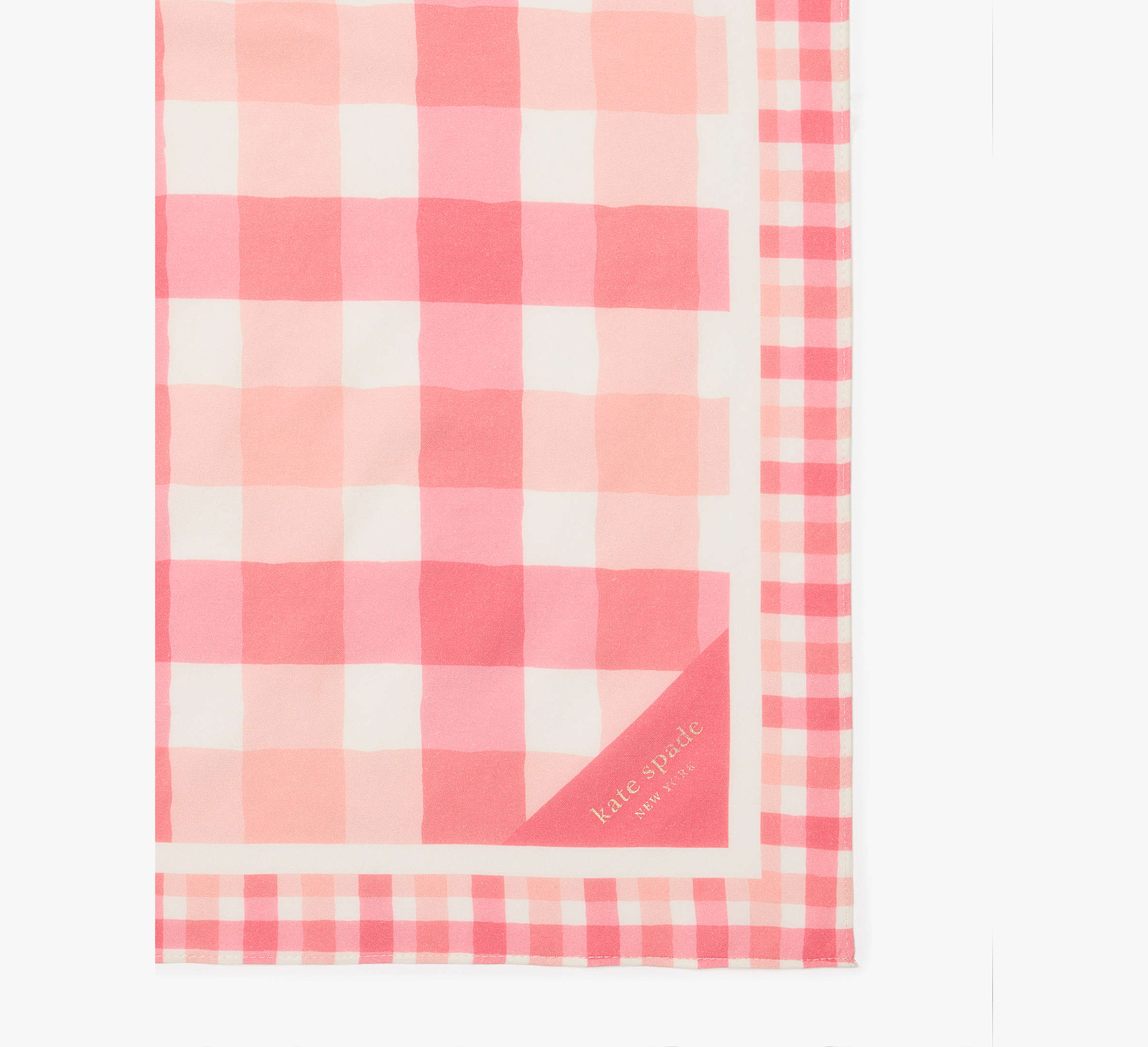 Beach Plaid Silk Bandana