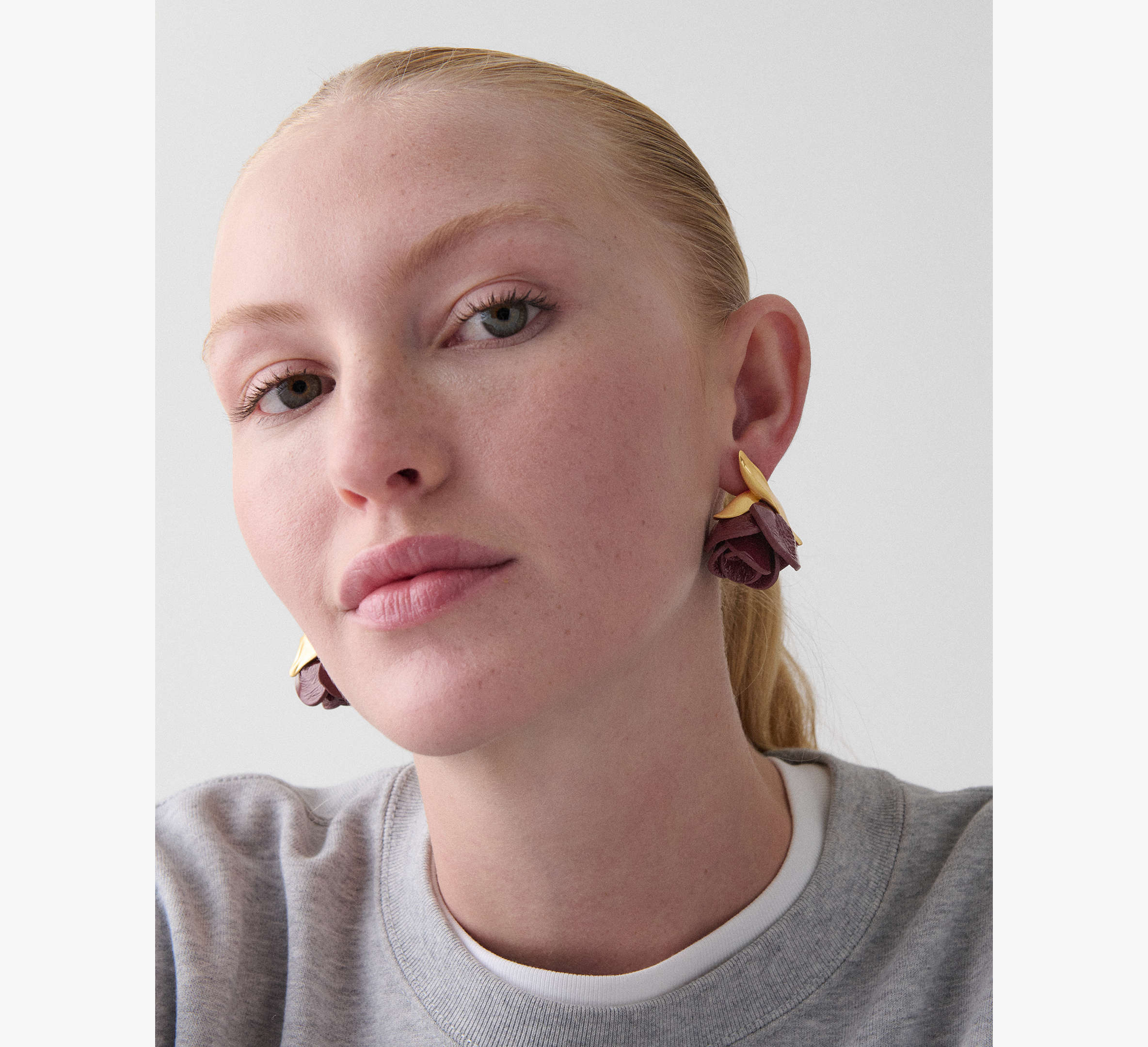 Rose Buds Drop Earrings