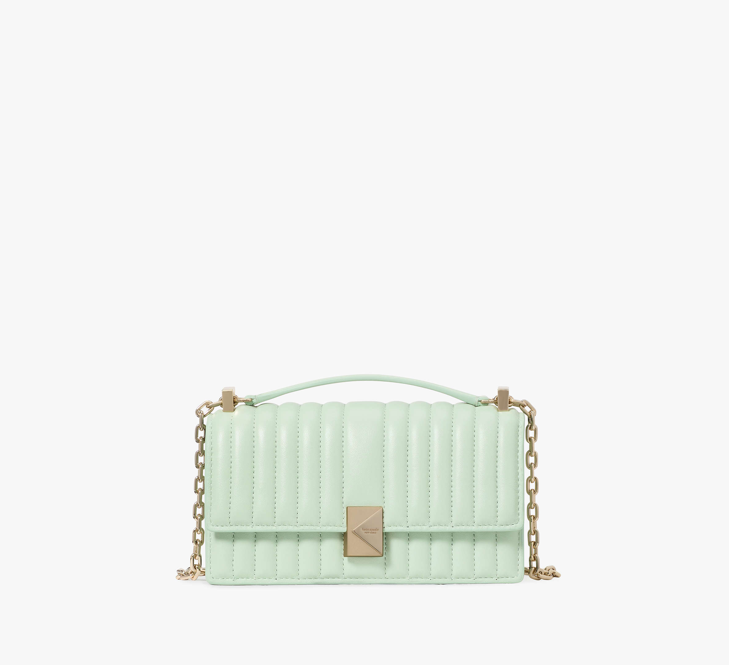 Deco Quilted Mini Flap Chain Crossbody