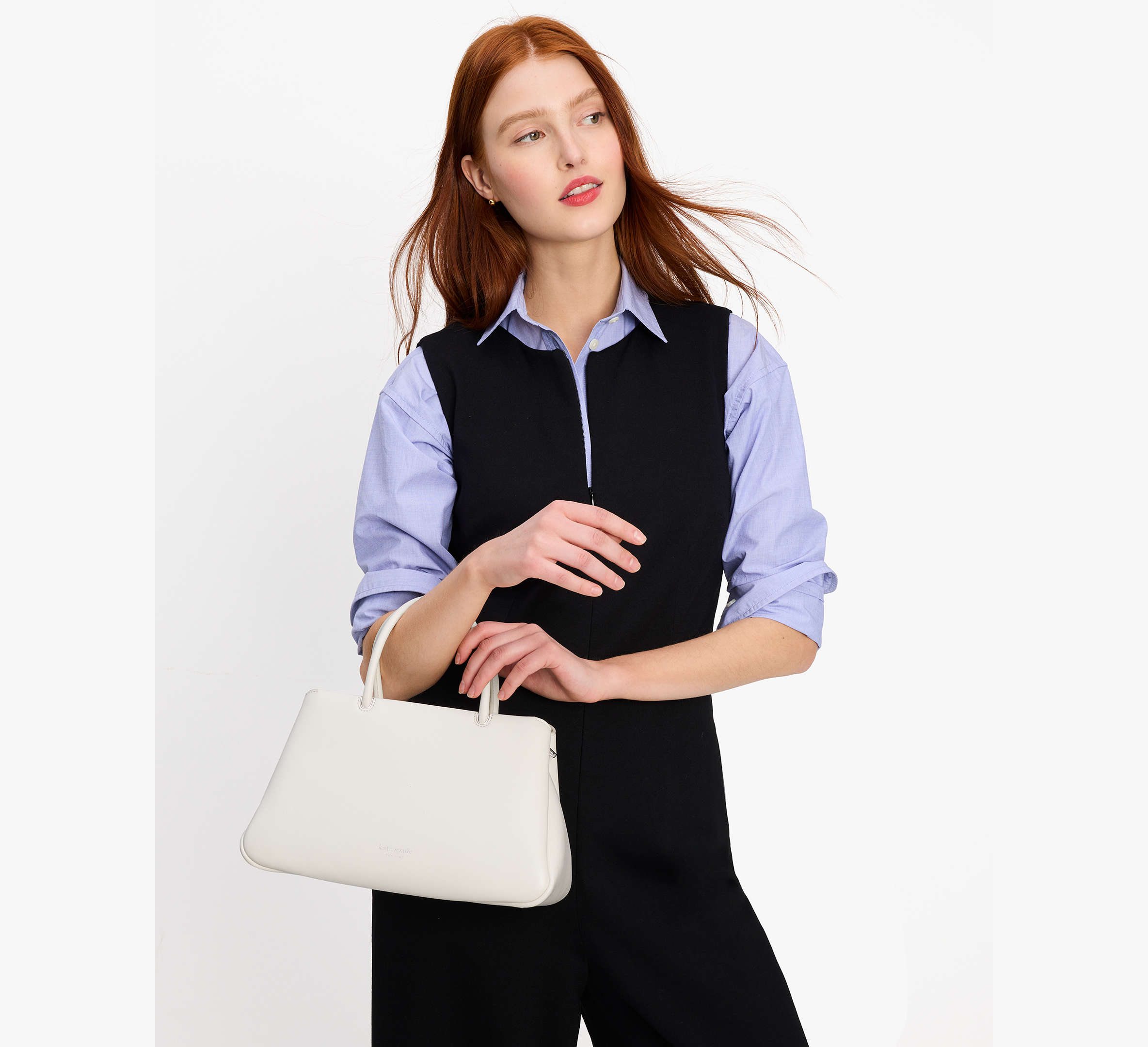 Grace Fine Grain Leather Medium Satchel