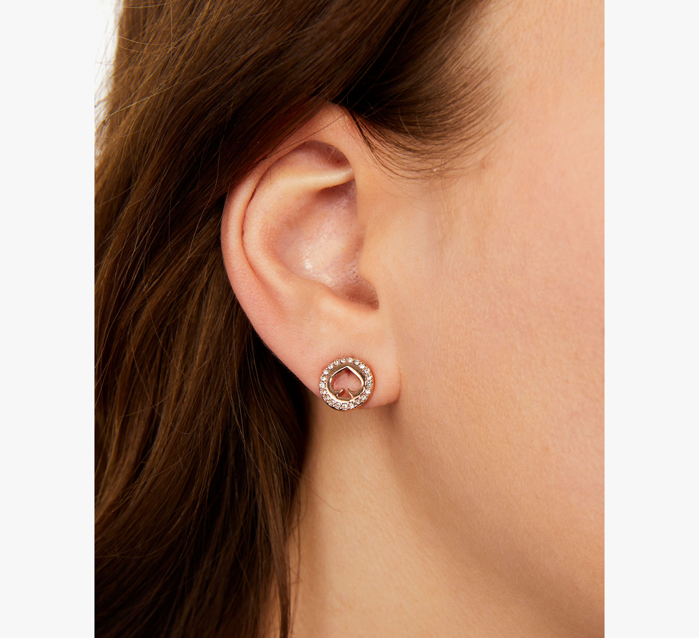 Spot The Spade Pave Halo Spade Studs