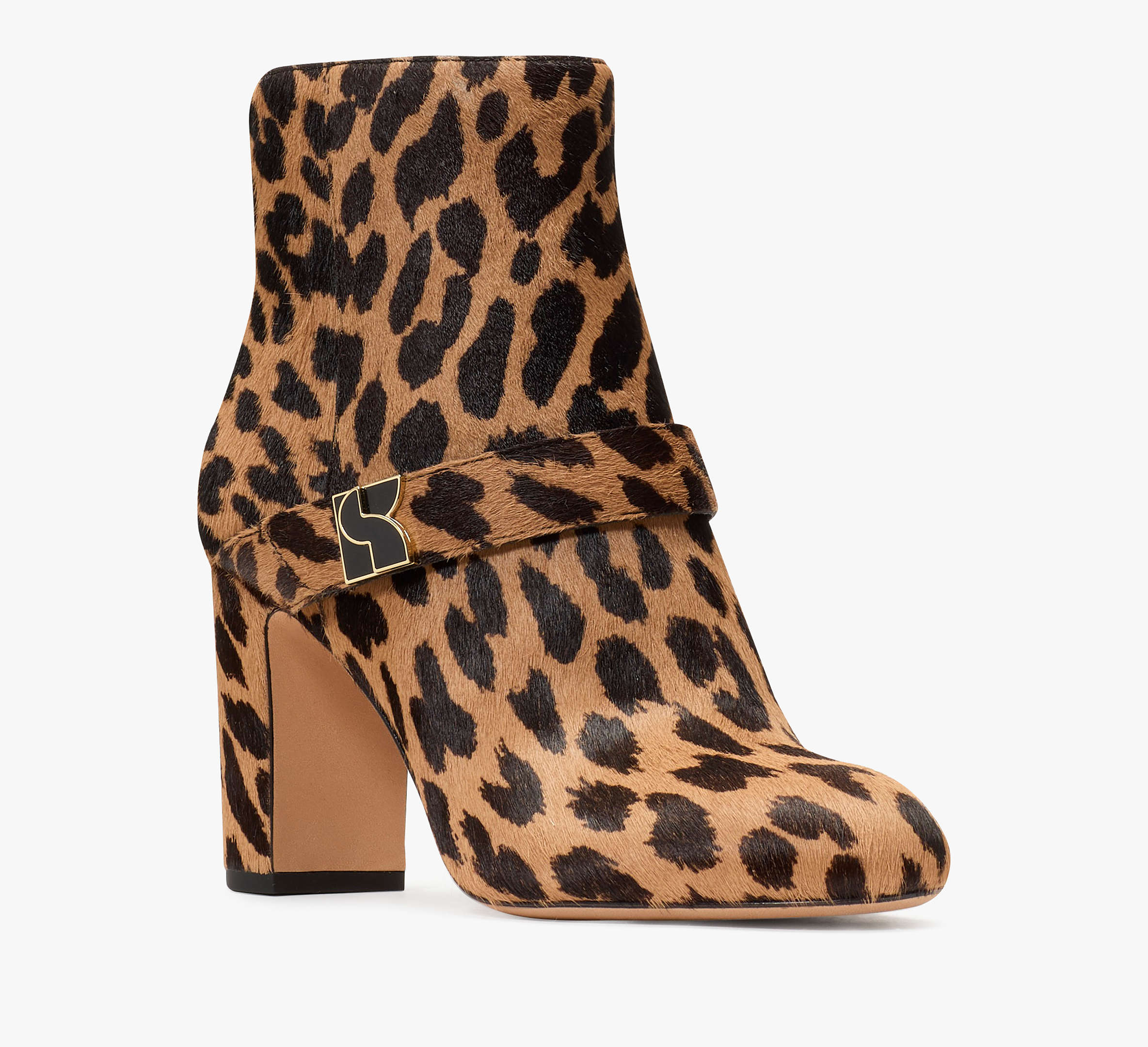 Dakota Leopard Zip Up Booties