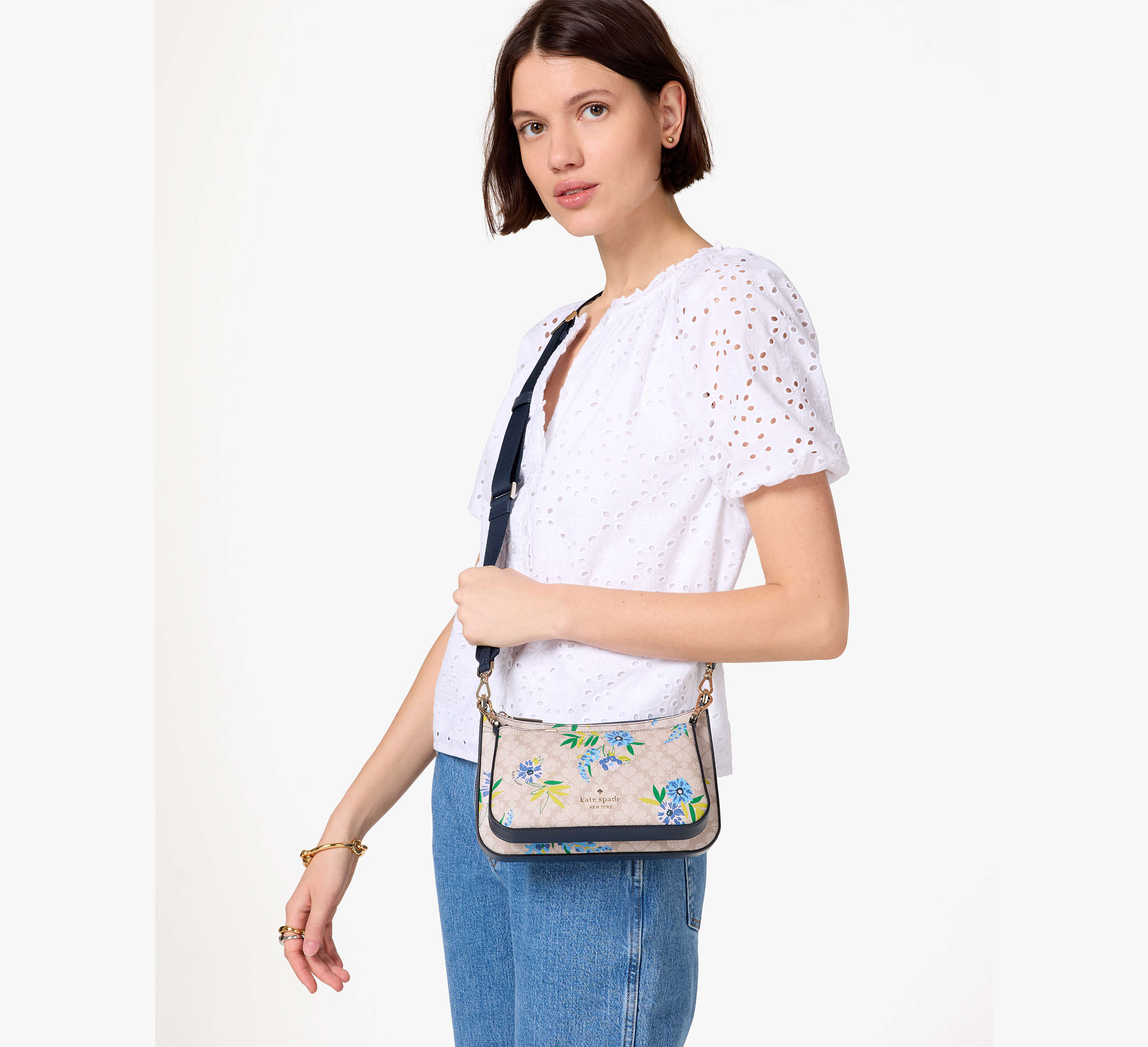 Duet Spade Flower Floral Crossbody