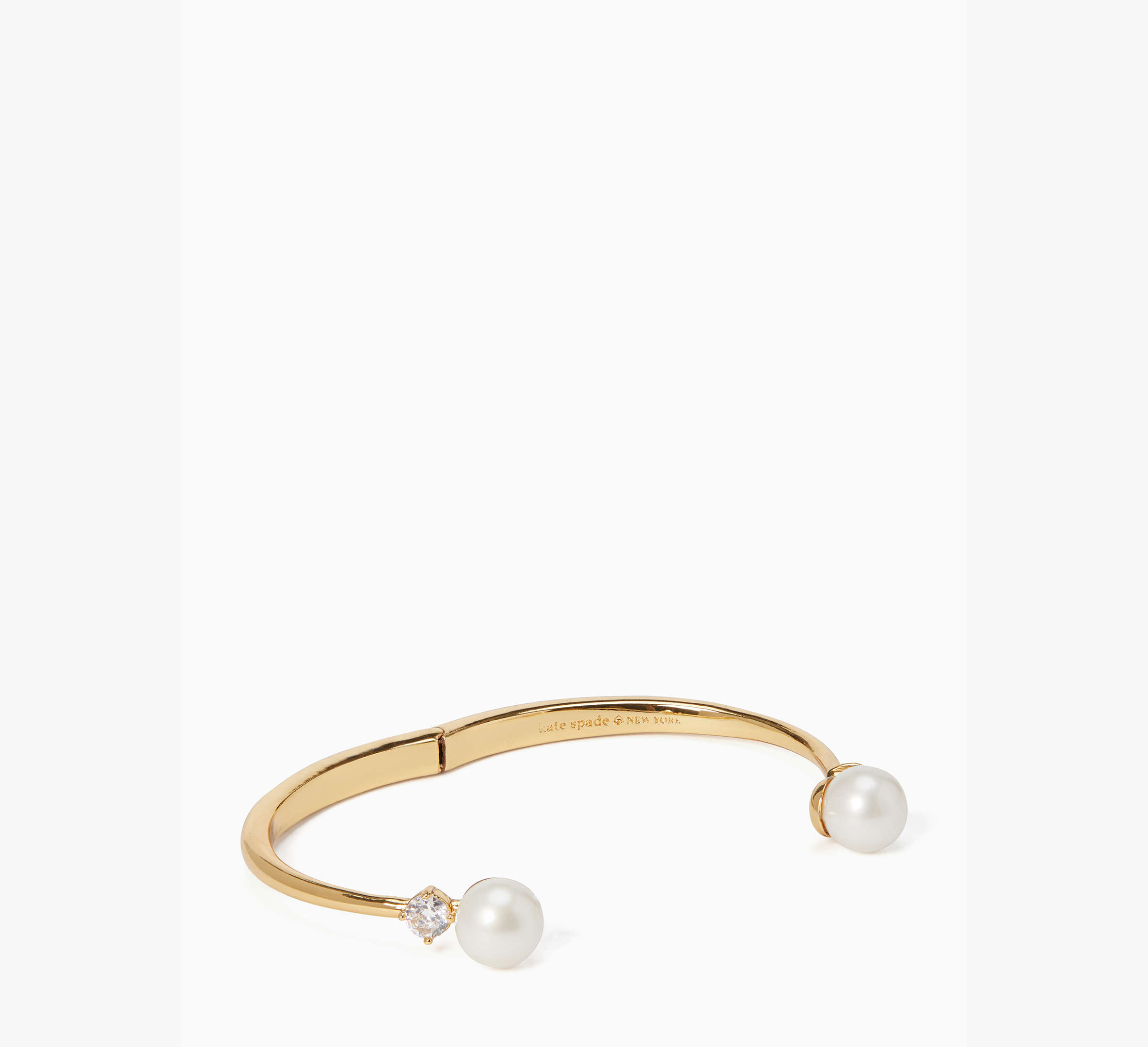 Pearls Of Wisdom Open Hinged Bangle