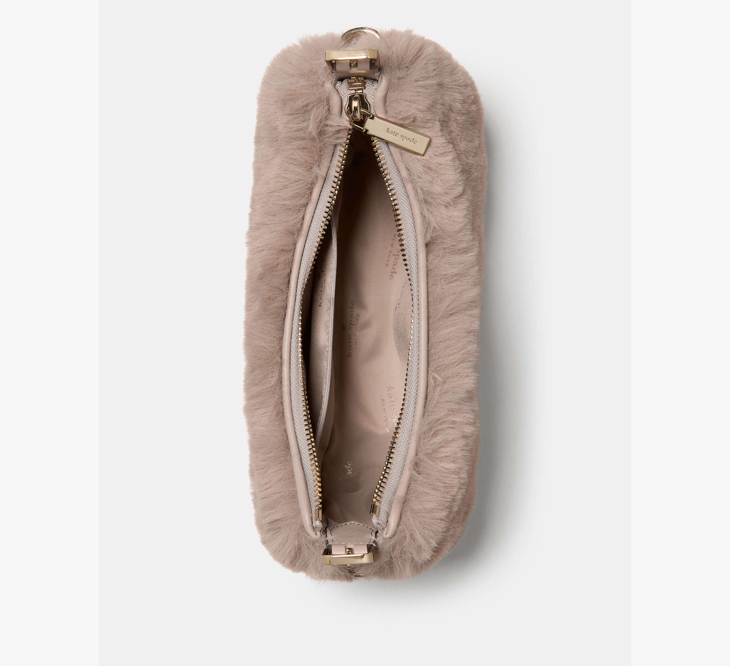 Kate Spade Nova Faux Fur Small Crescent Shoulder Bag