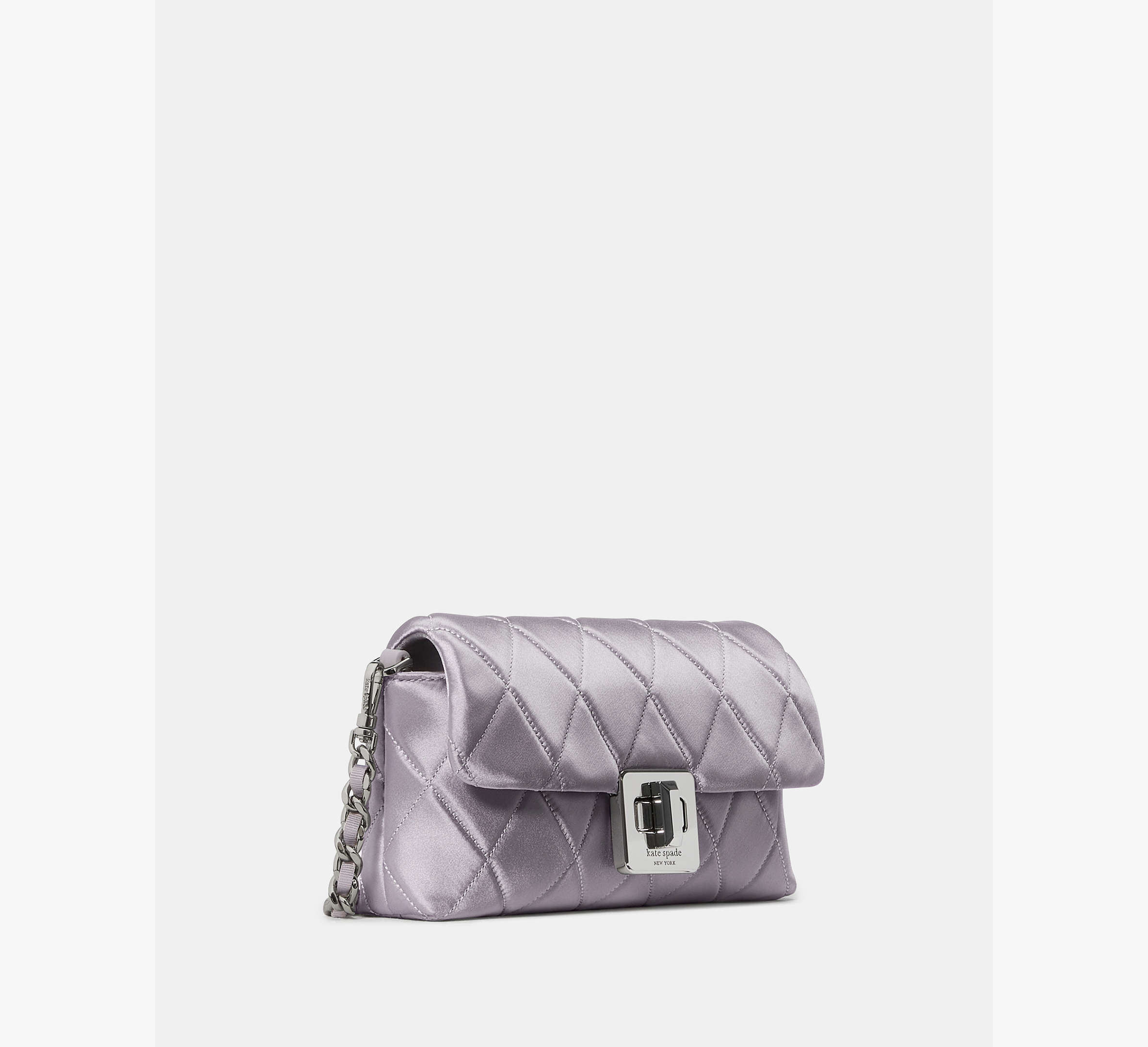 Carey Quilted Satin Mini Crossbody