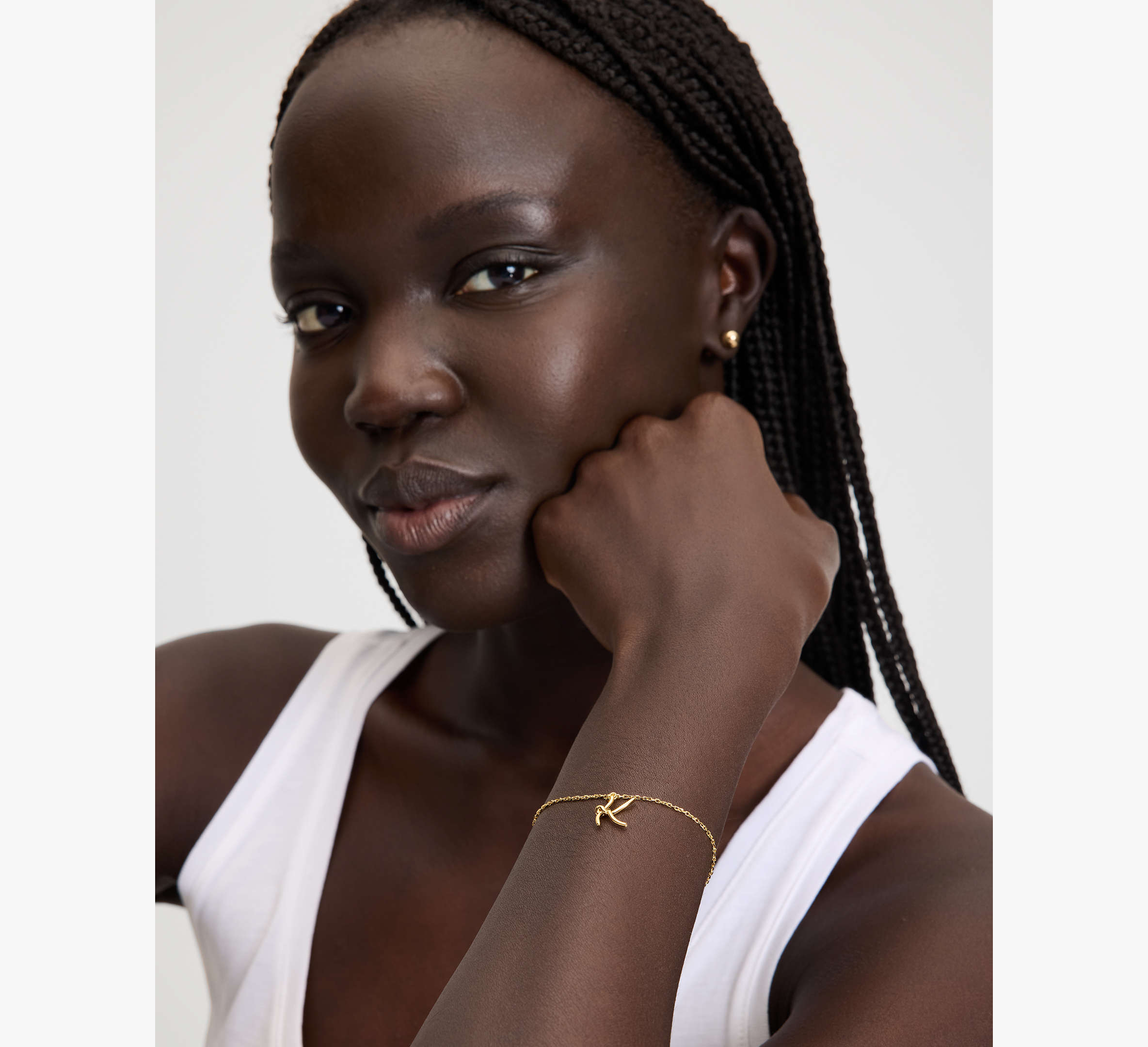 Initial Script Bracelet