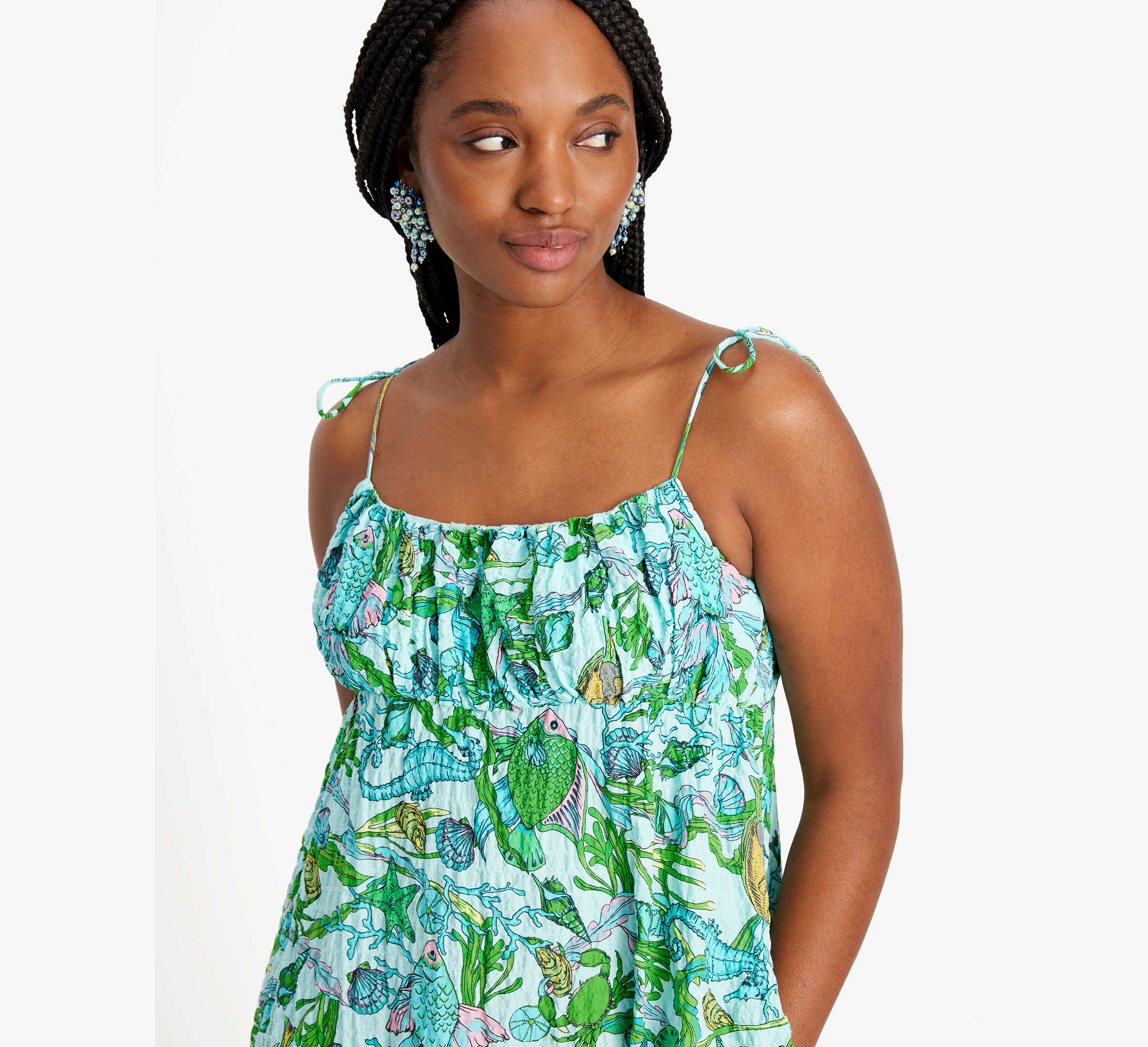 Under The Sea Tie-strap Dress