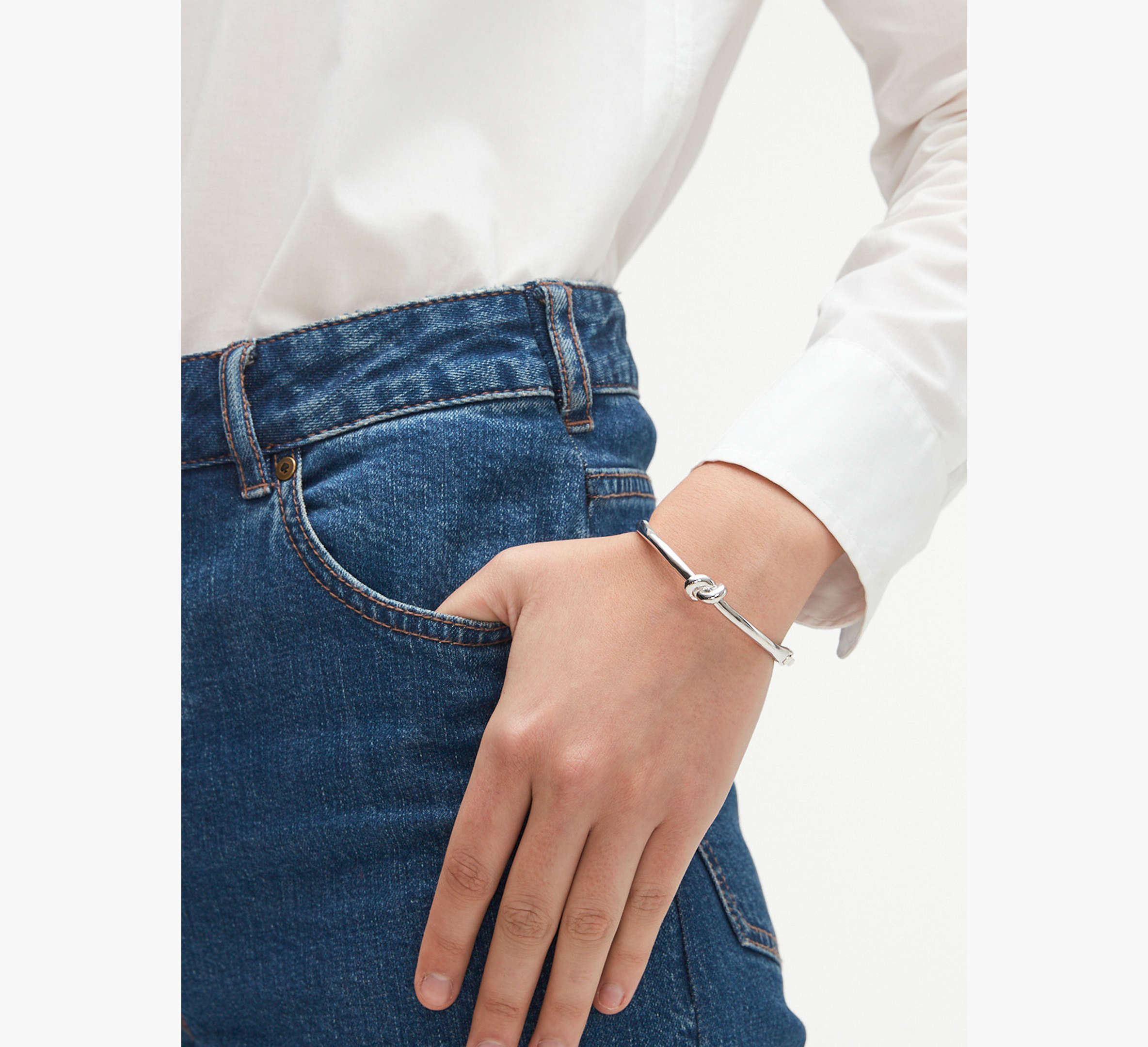 Sailor's Knot Hinge Bangle