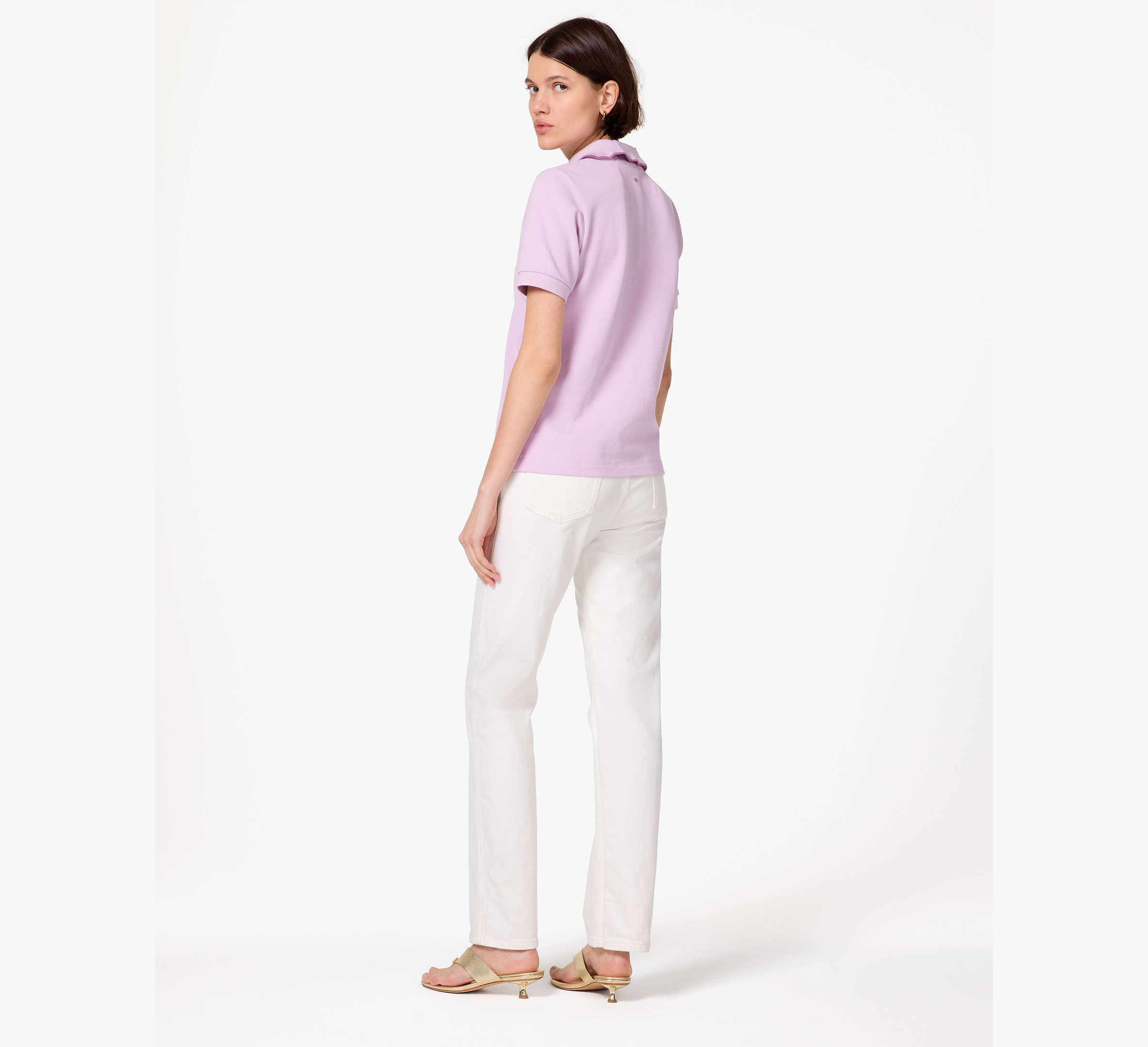 Ruffle Logo Polo Shirt