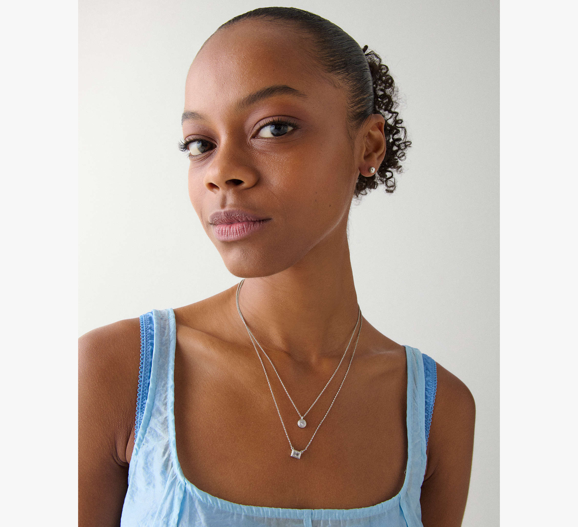 Elegant Edge Double Necklace Set