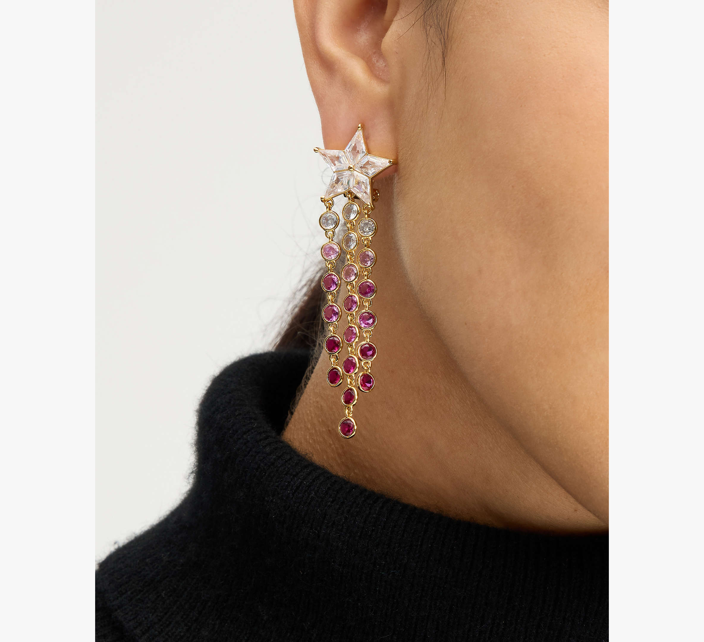 Cosmos Star Fringe Earrings