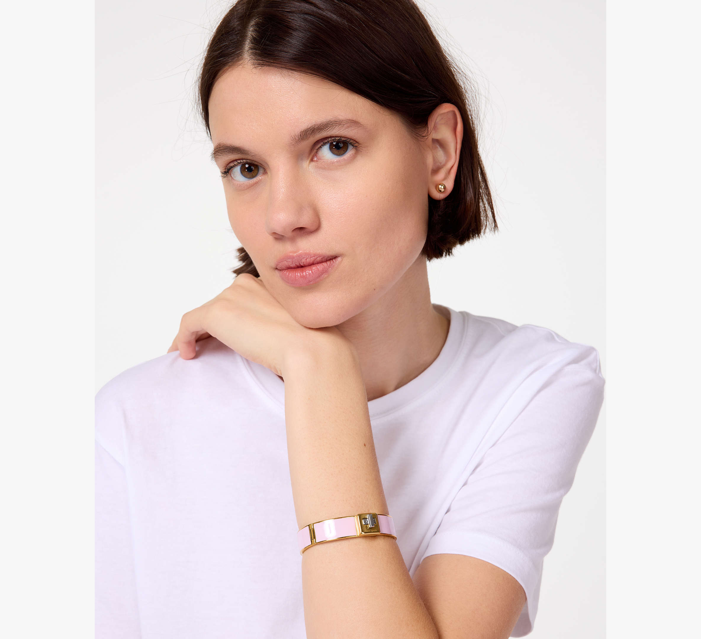 Phoebe Enamel Turnlock Bangle