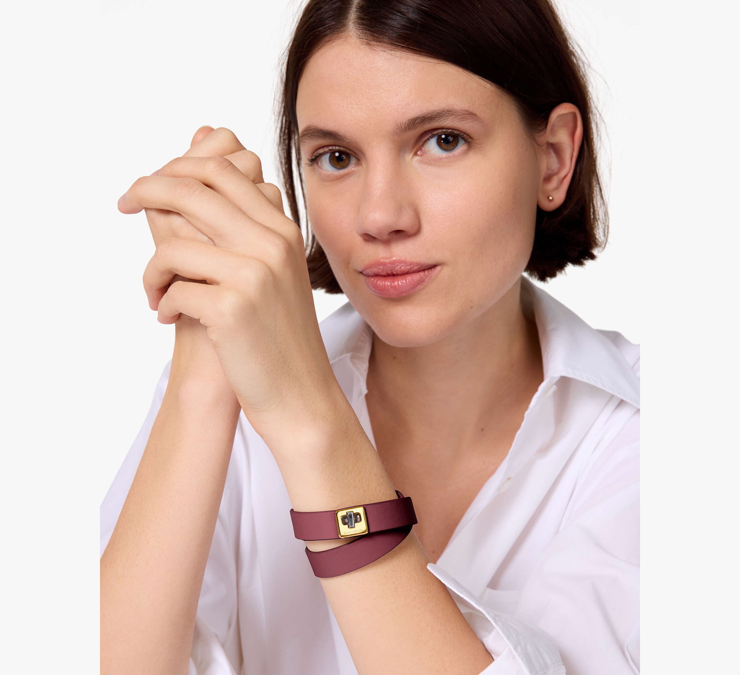 Phoebe Leather Double Wrap Bracelet