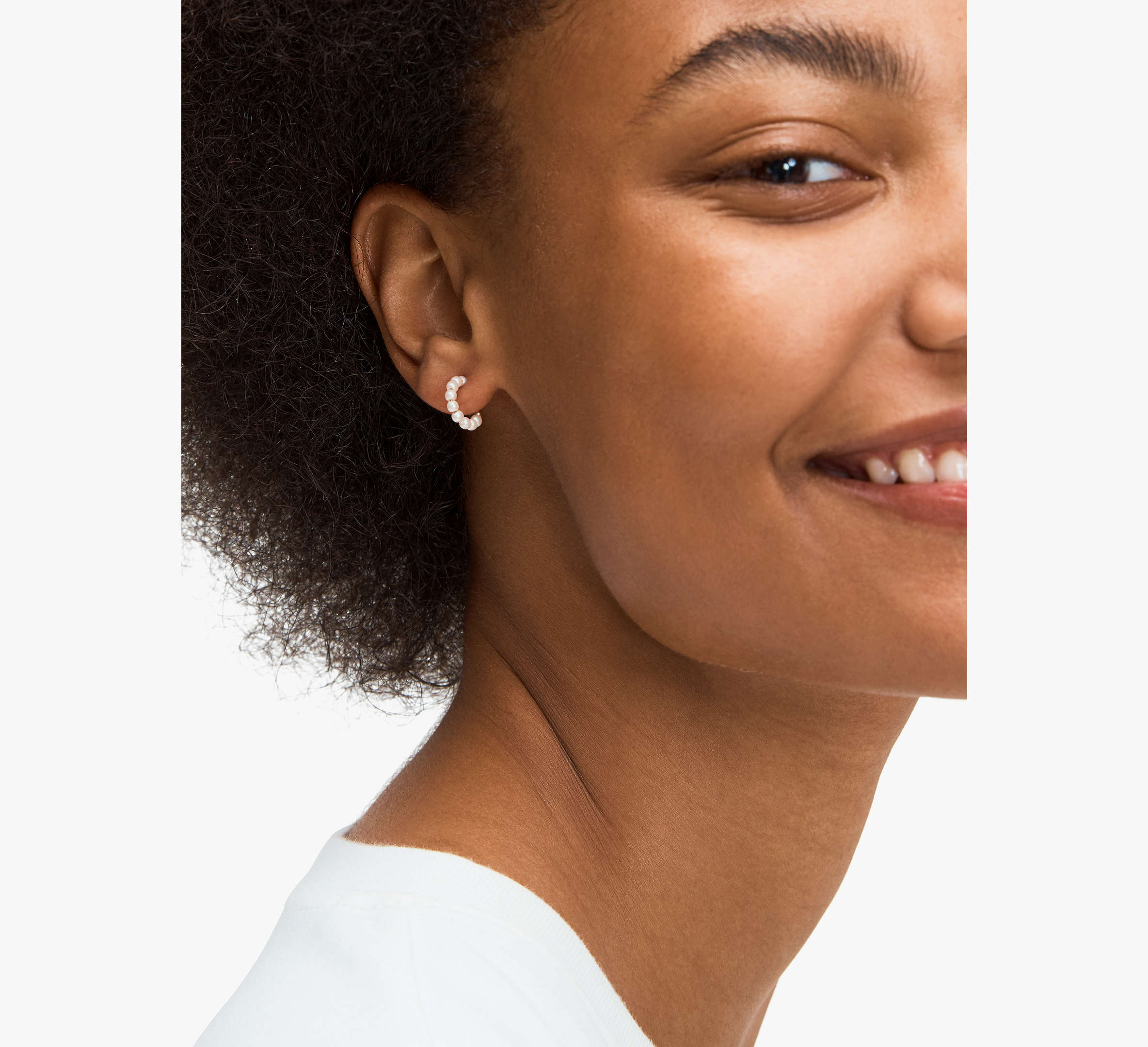 Tiny Twinkles Mini Pearl Mini Hoops