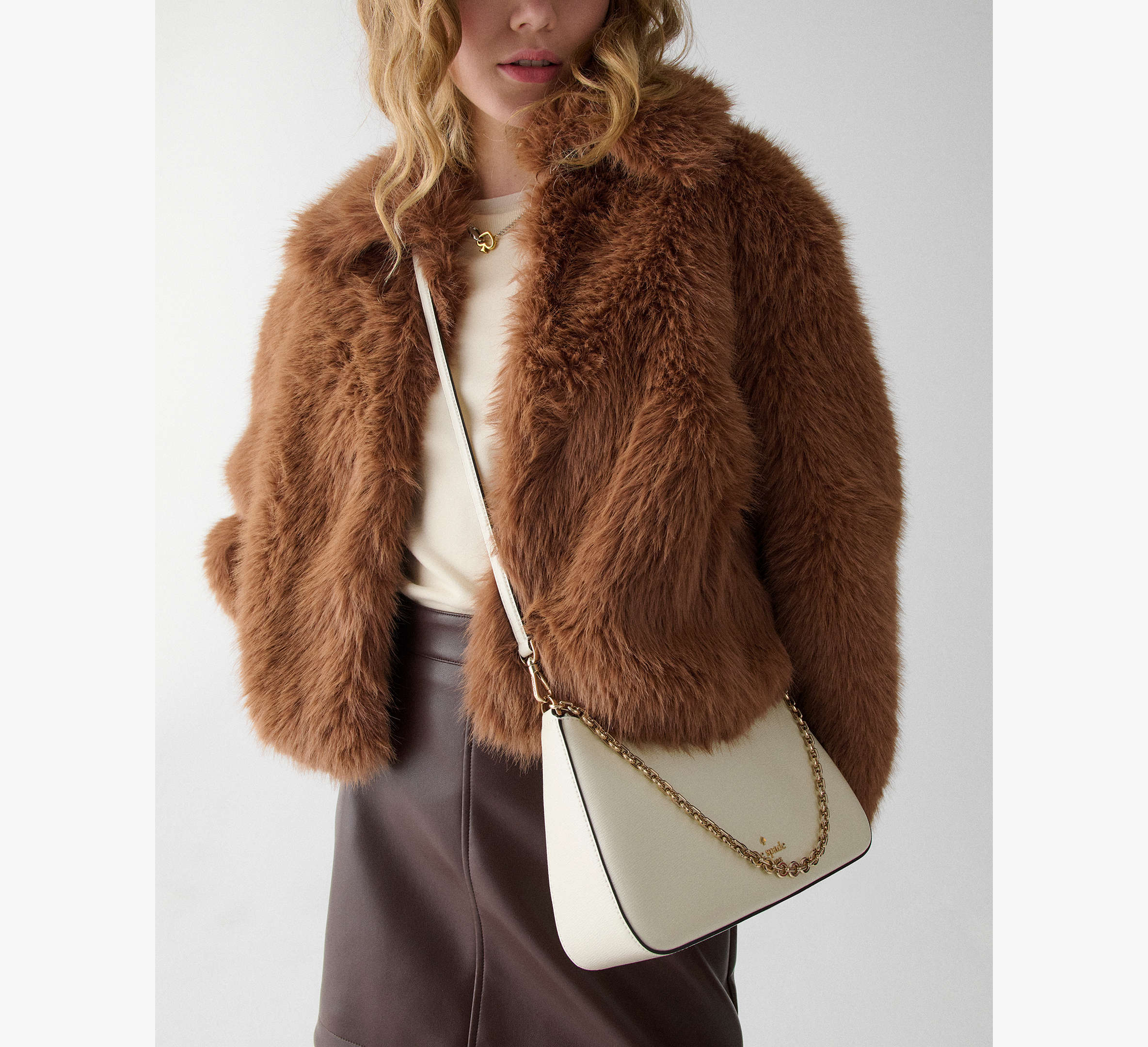 Margot Textured Patent Leather Convertible Crossbody