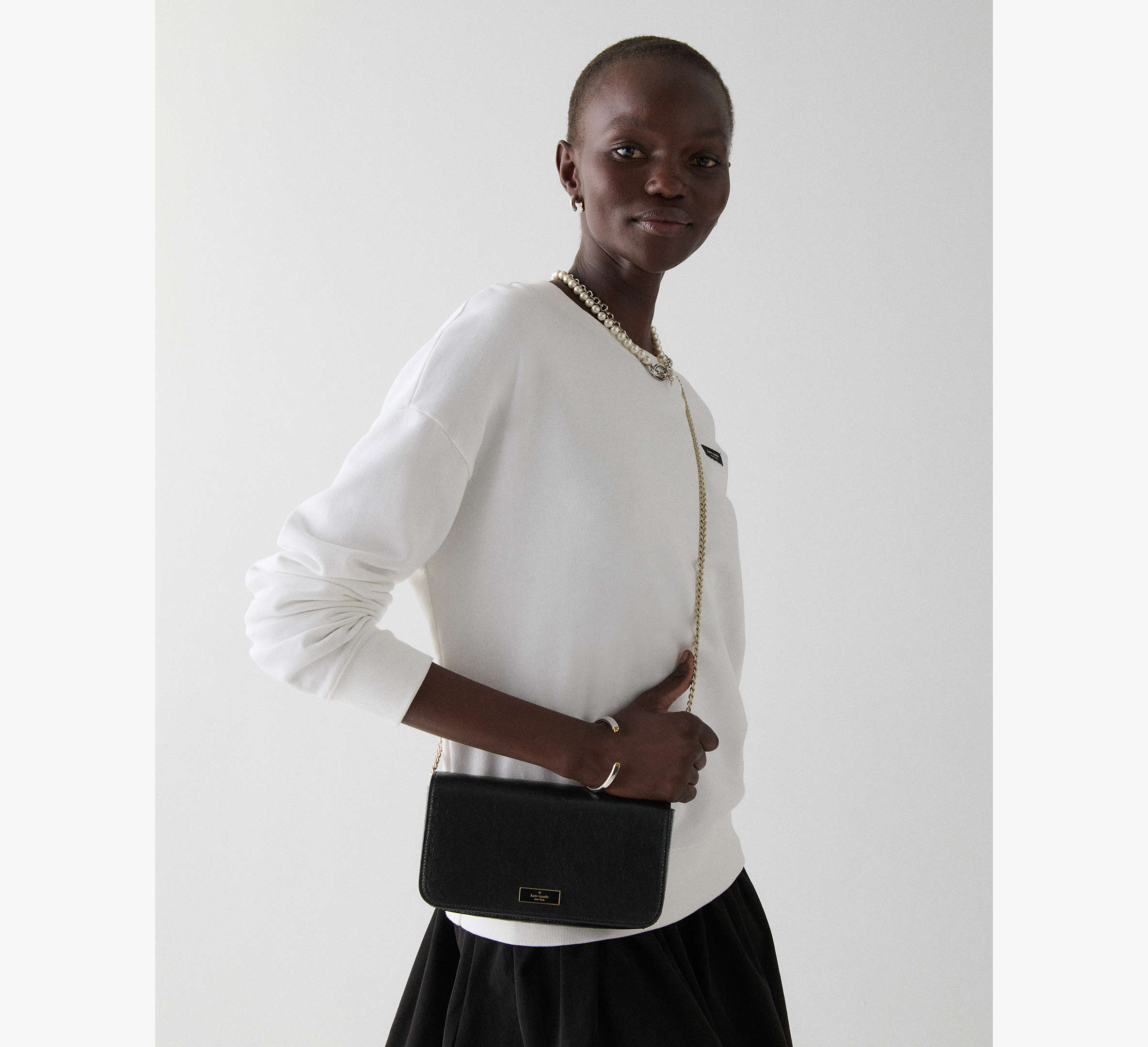 Bridget Crinkle Patent Mini Crossbody