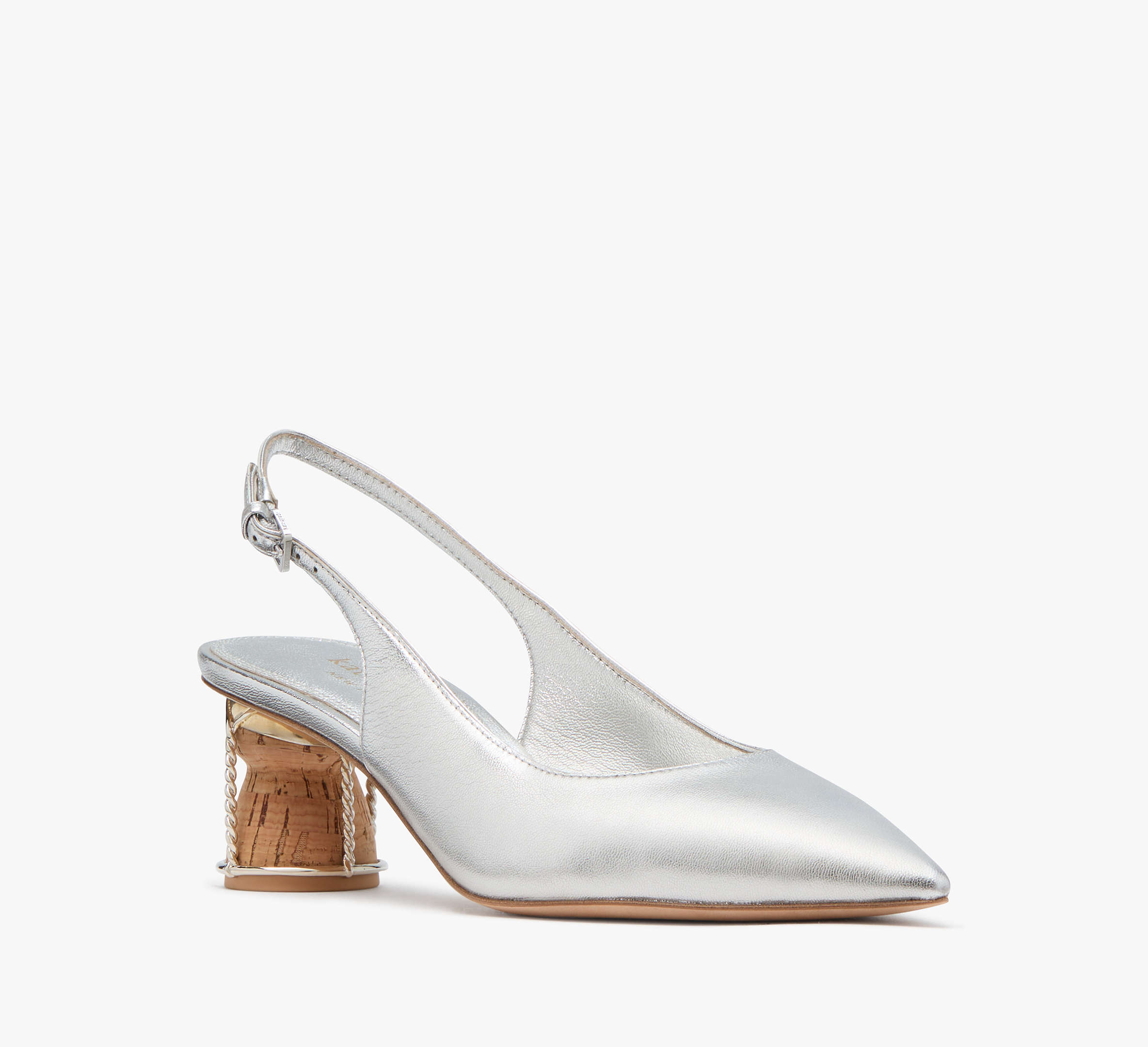 Soiree Metallic Slingback Pumps