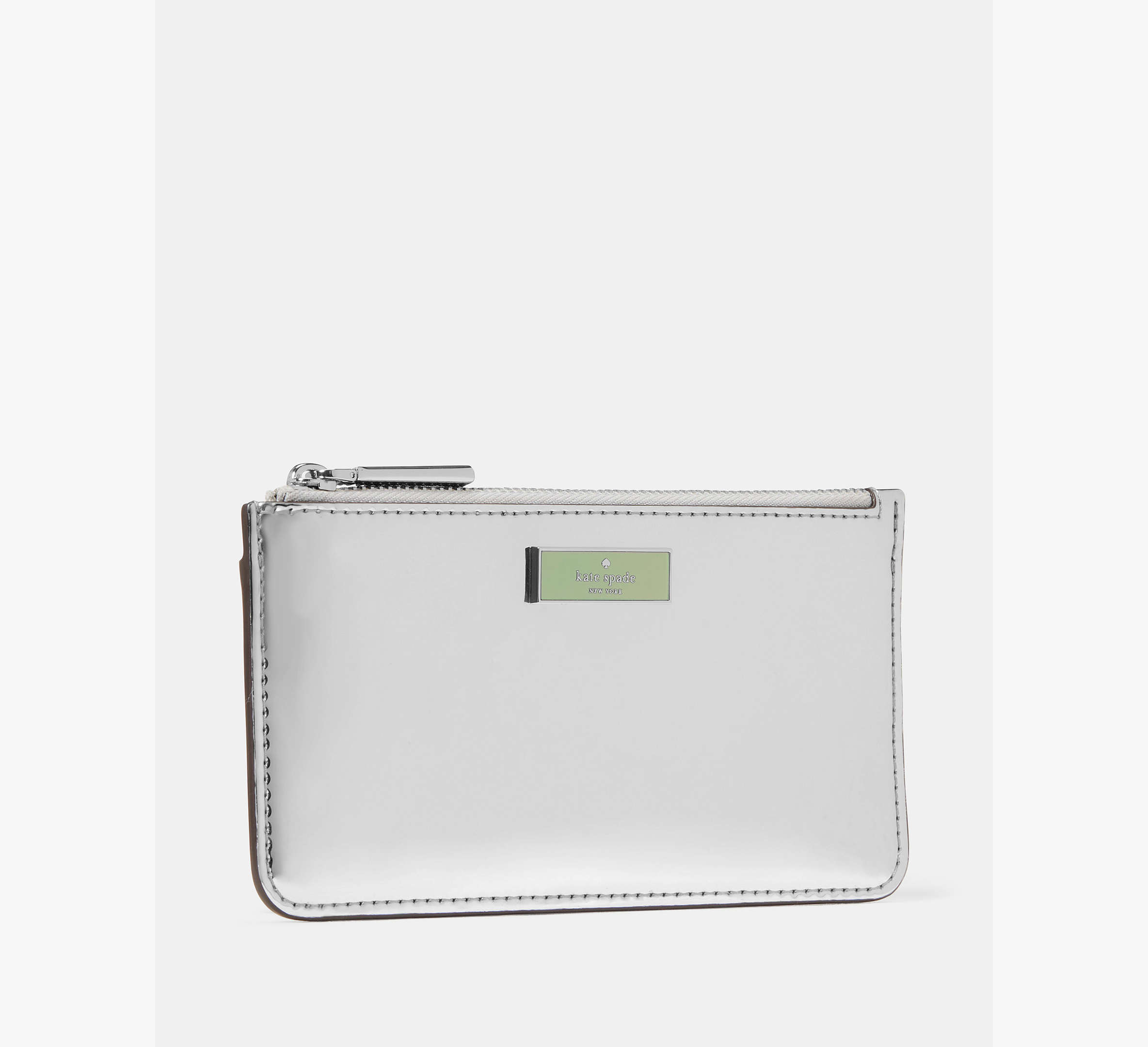 Bridget Mirror Metallic Large Slim Card Holder