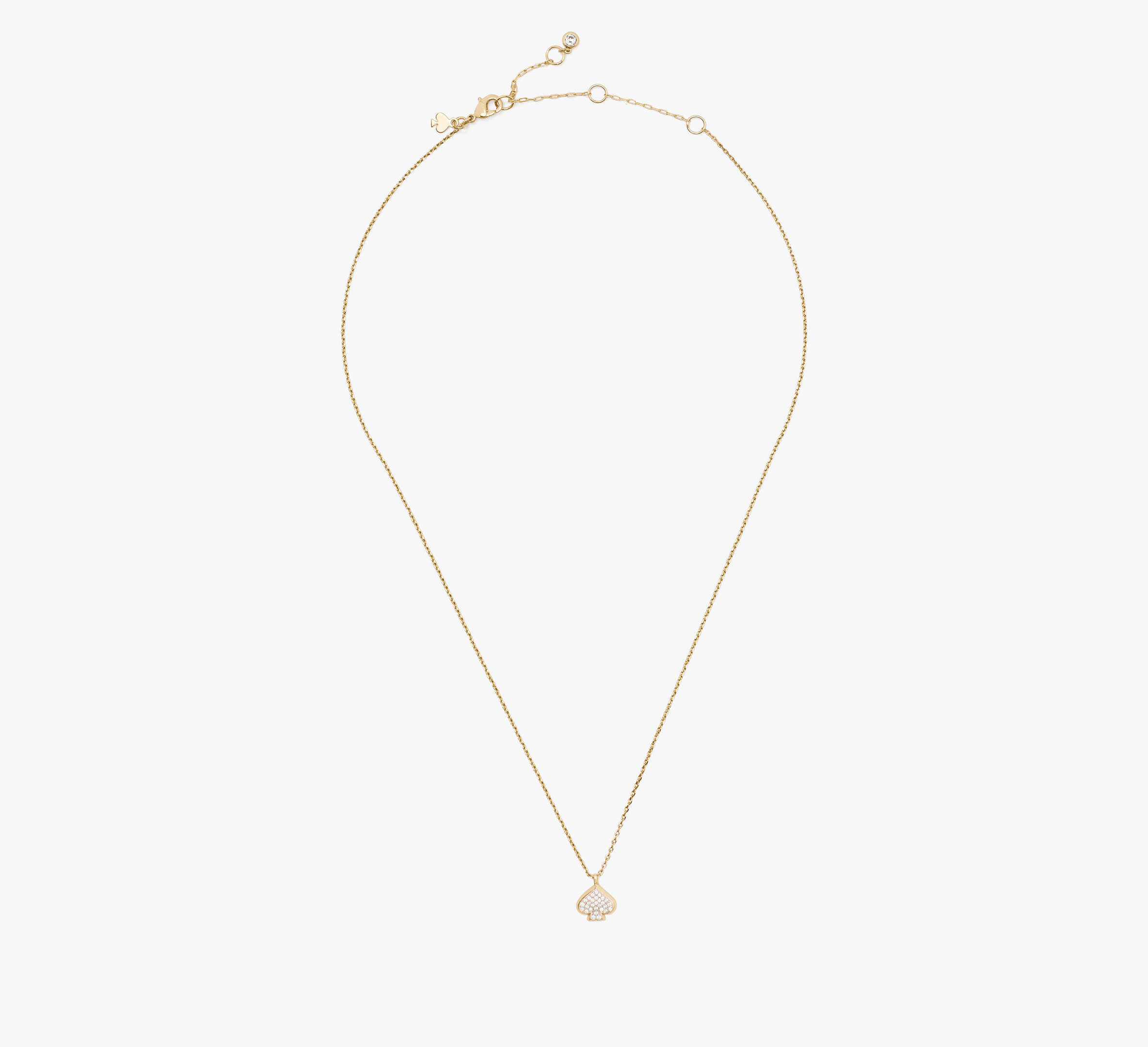 Everyday Spade Pave Mini Pendant