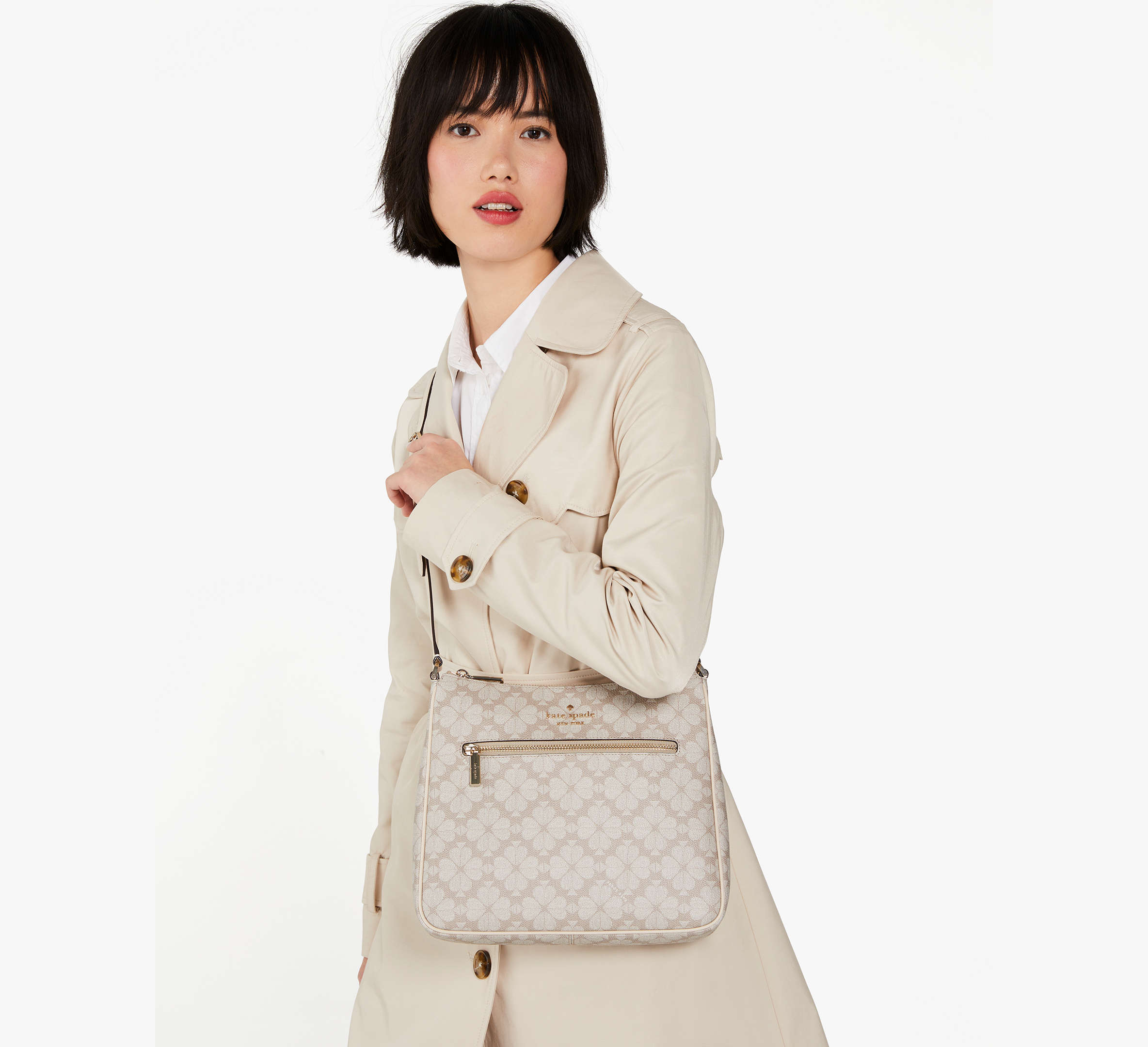 Signature Spade Flower Large Swingpack Crossbody