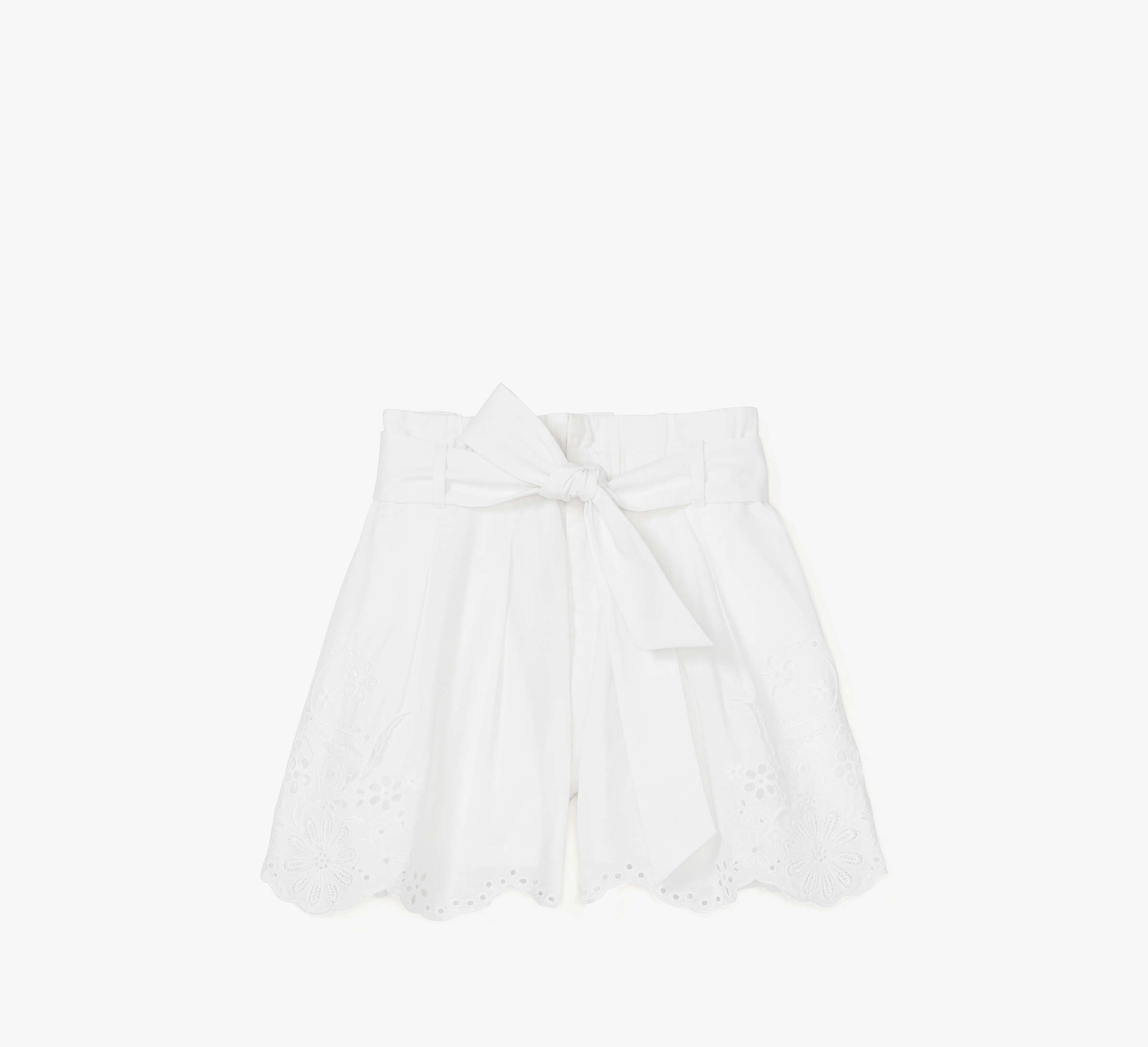 Floral Embroidered Shorts