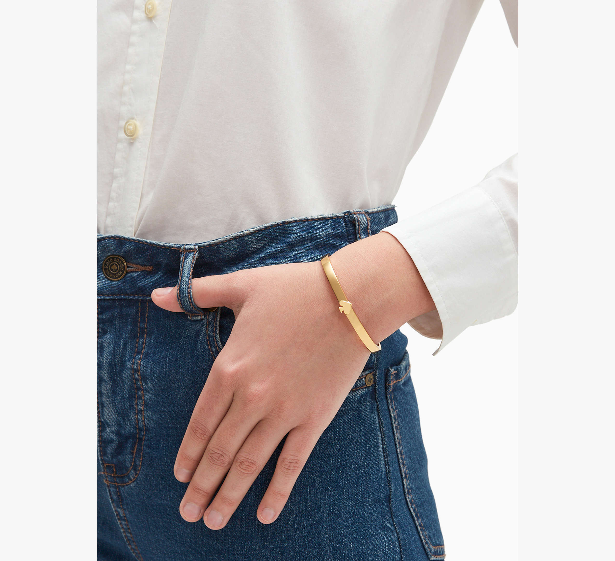 Everyday Spade Thin Metal Bangle
