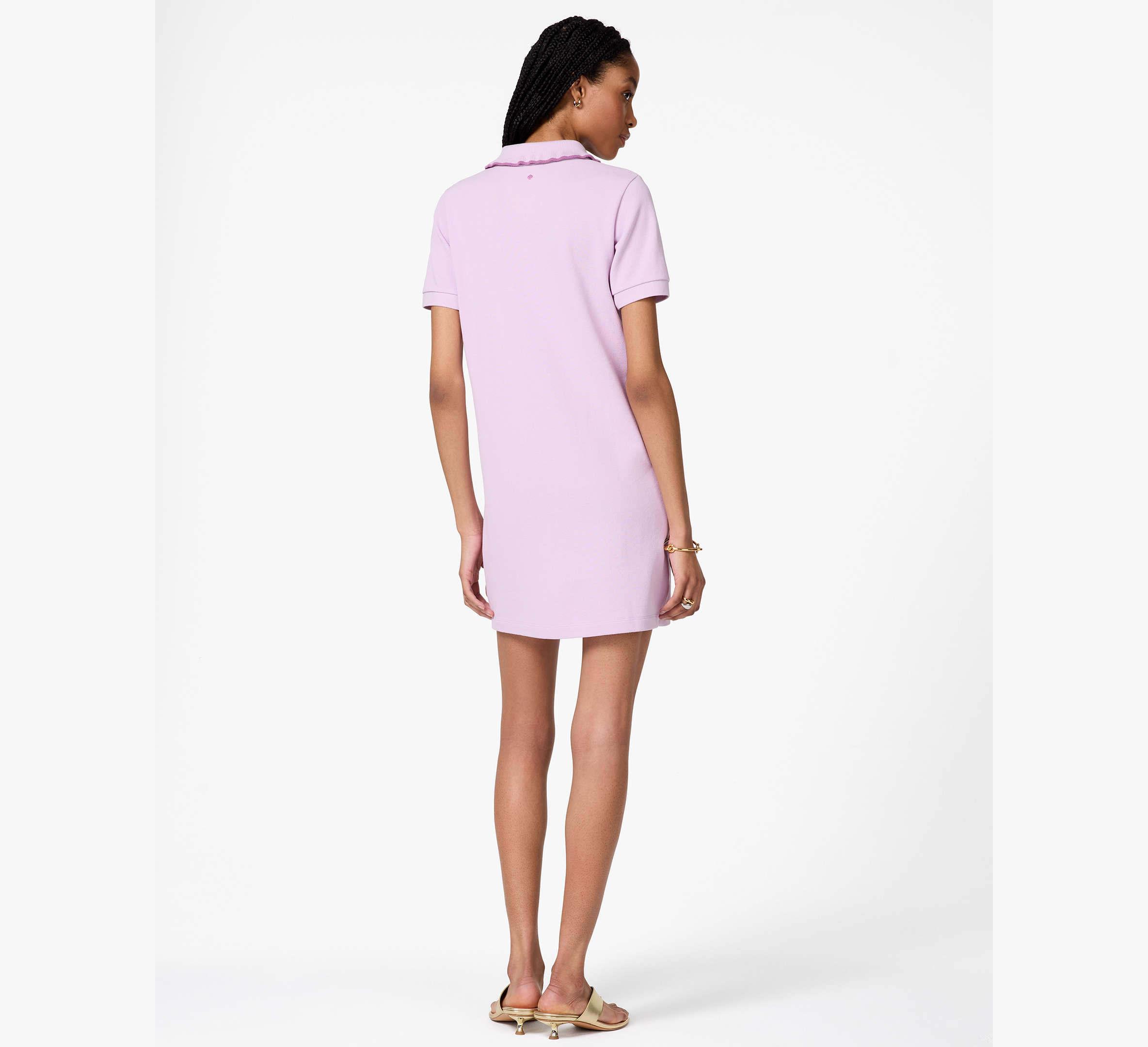 Ruffle Logo Polo Dress