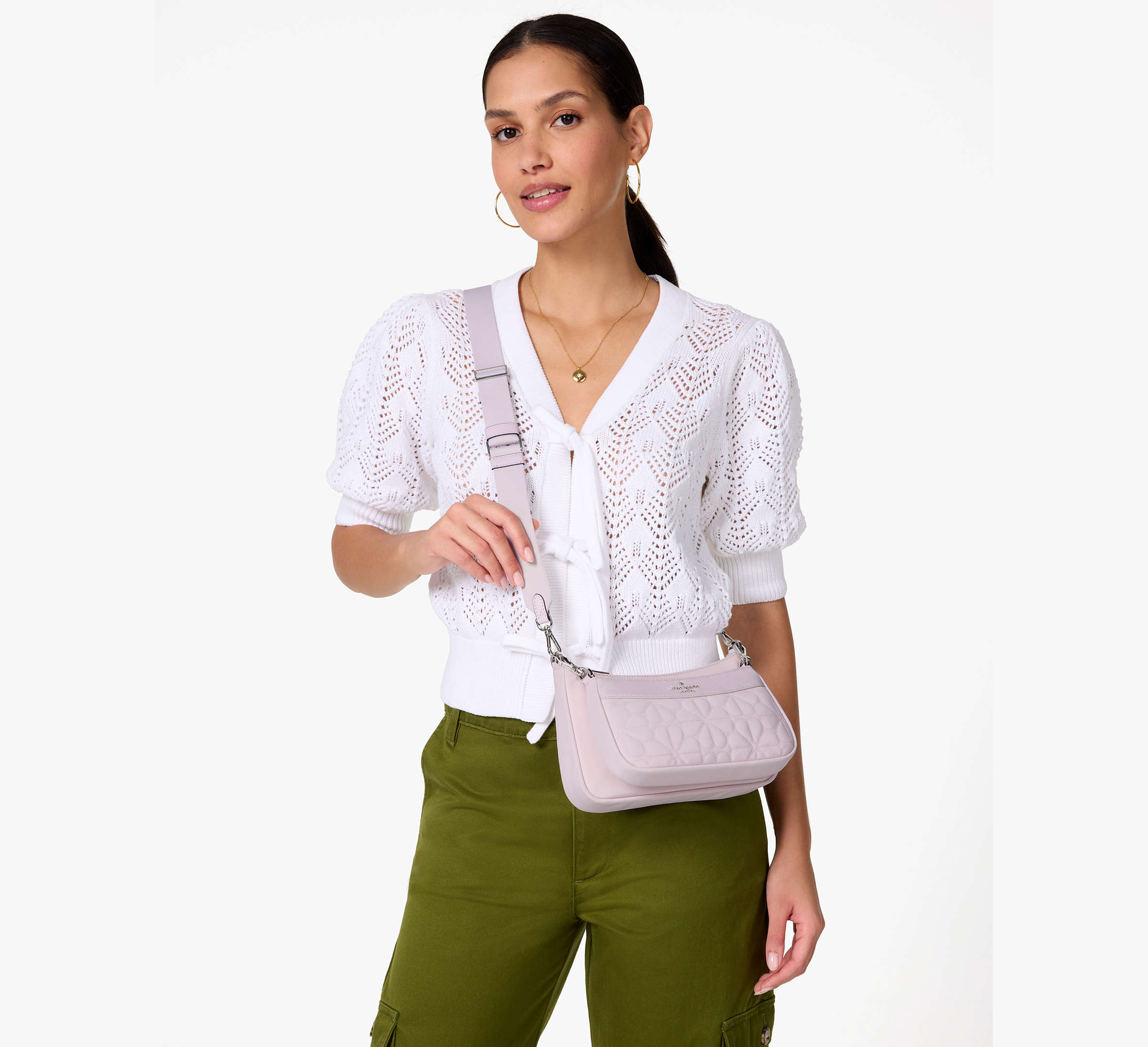 Duet Quilted Fabric Small Crossbody