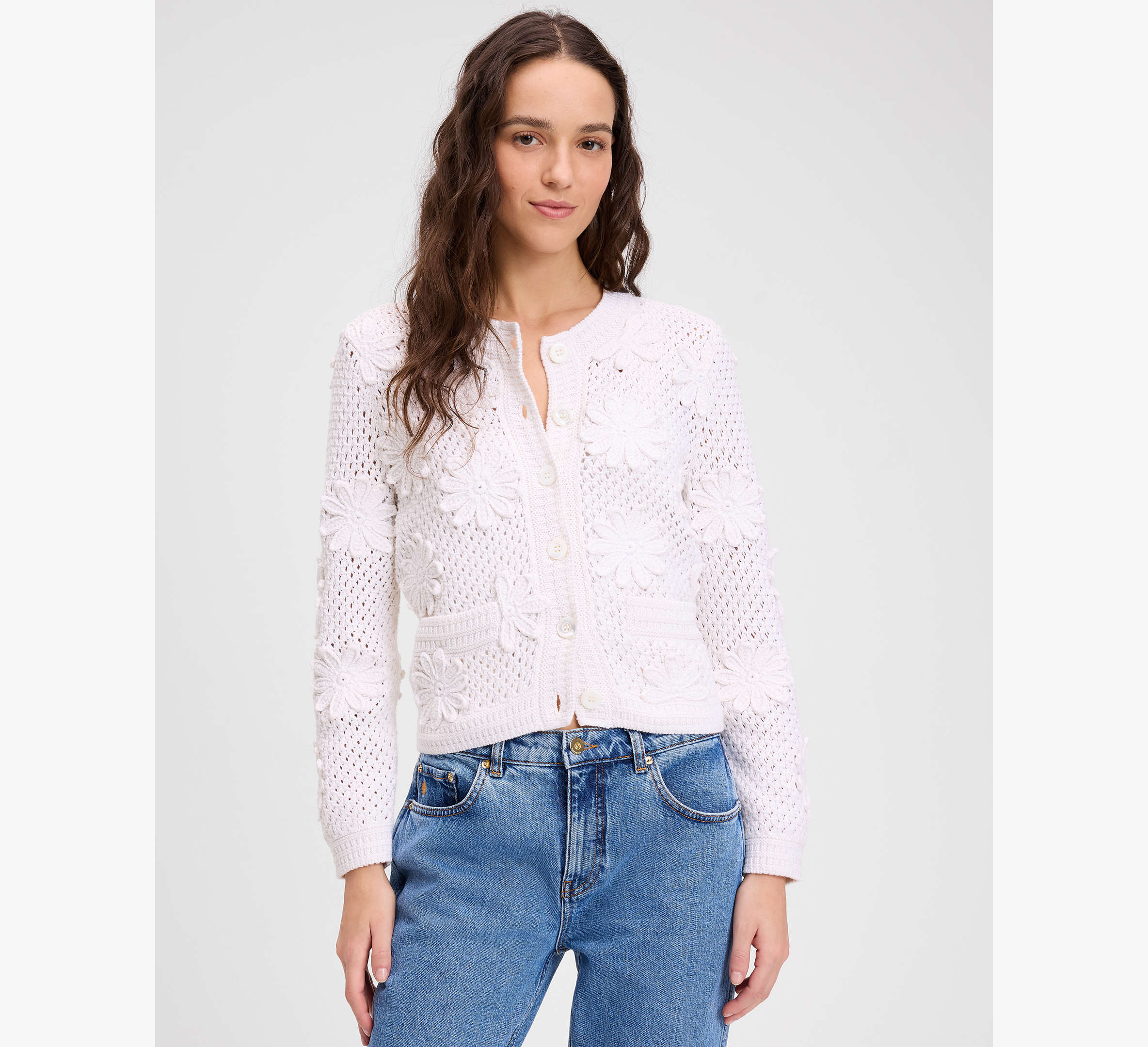 Daisy Crochet Cardigan