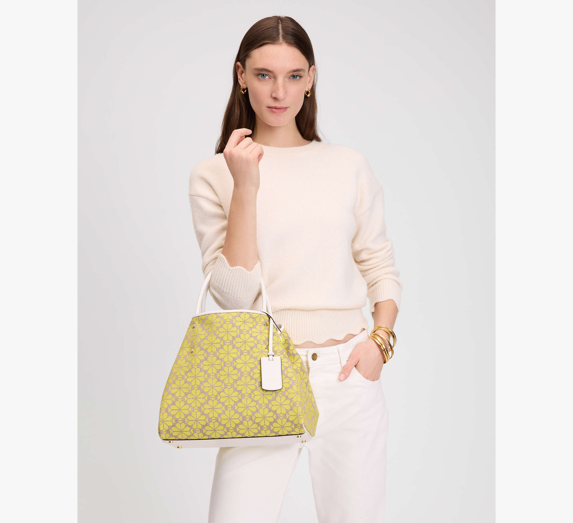 Spade Flower Jacquard Medium Everything Tote