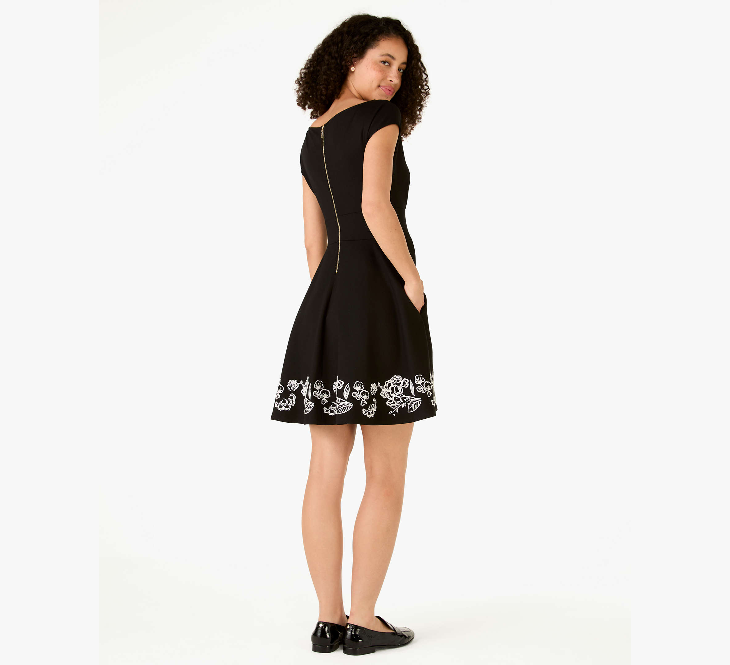 Embroidered Fiorella Dress
