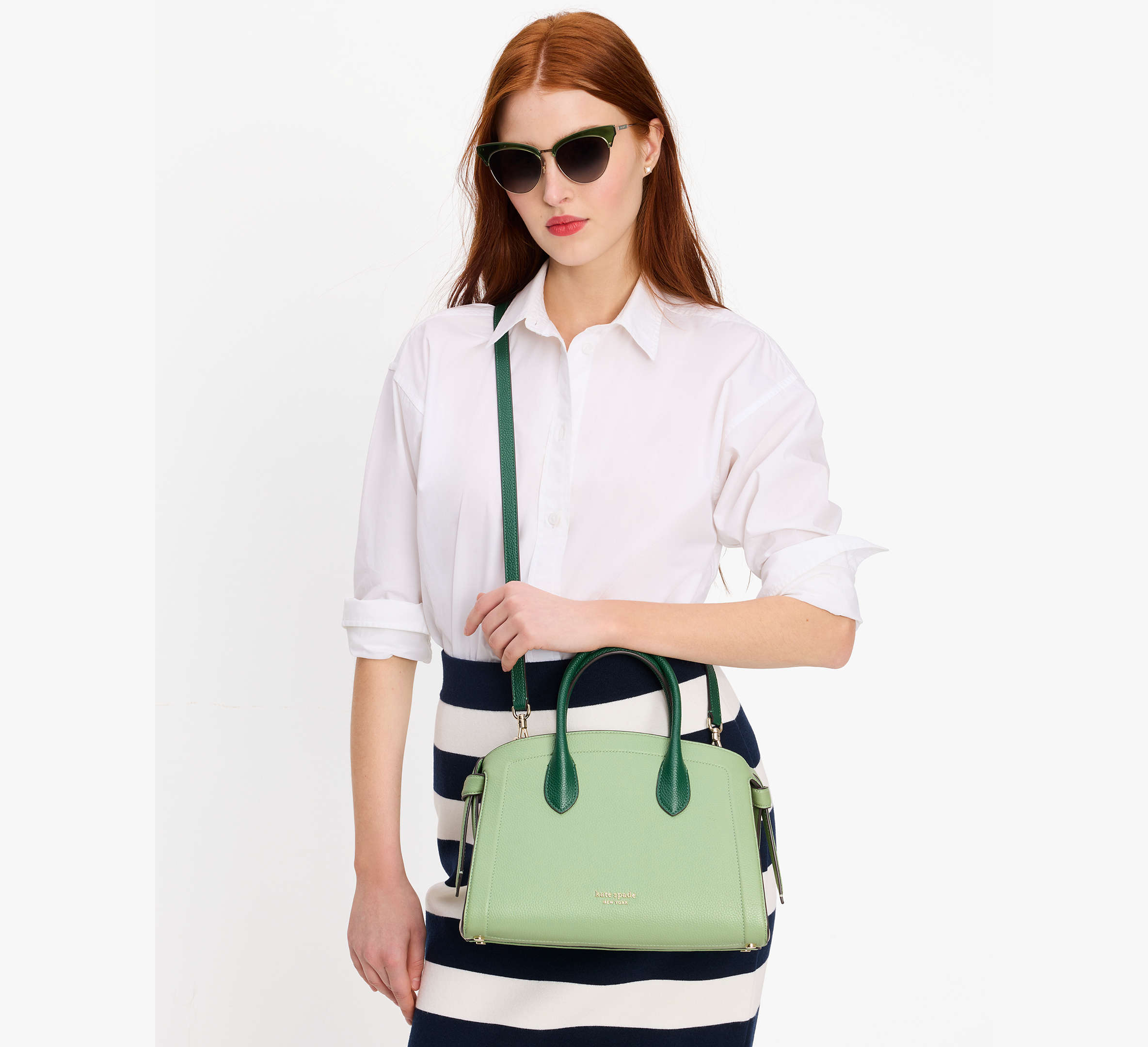 Knott Colorblocked Medium Zip-top Satchel