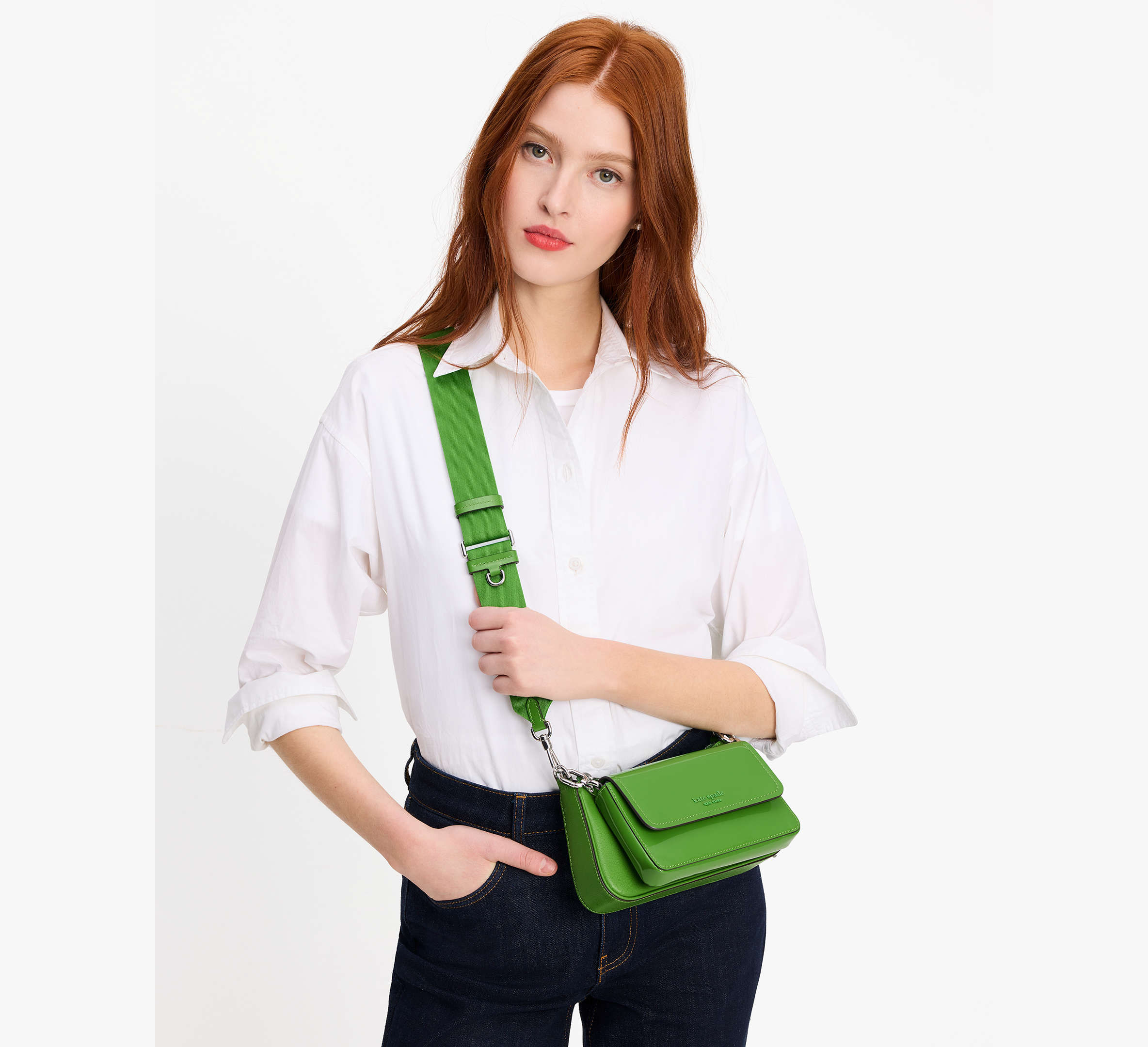 Double Up Patent Leather Crossbody