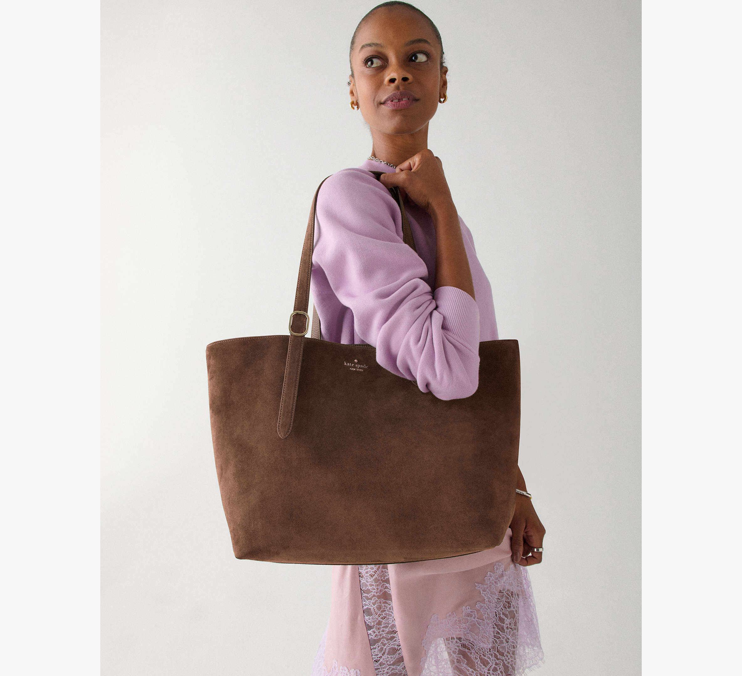 454 Suede Large Tote