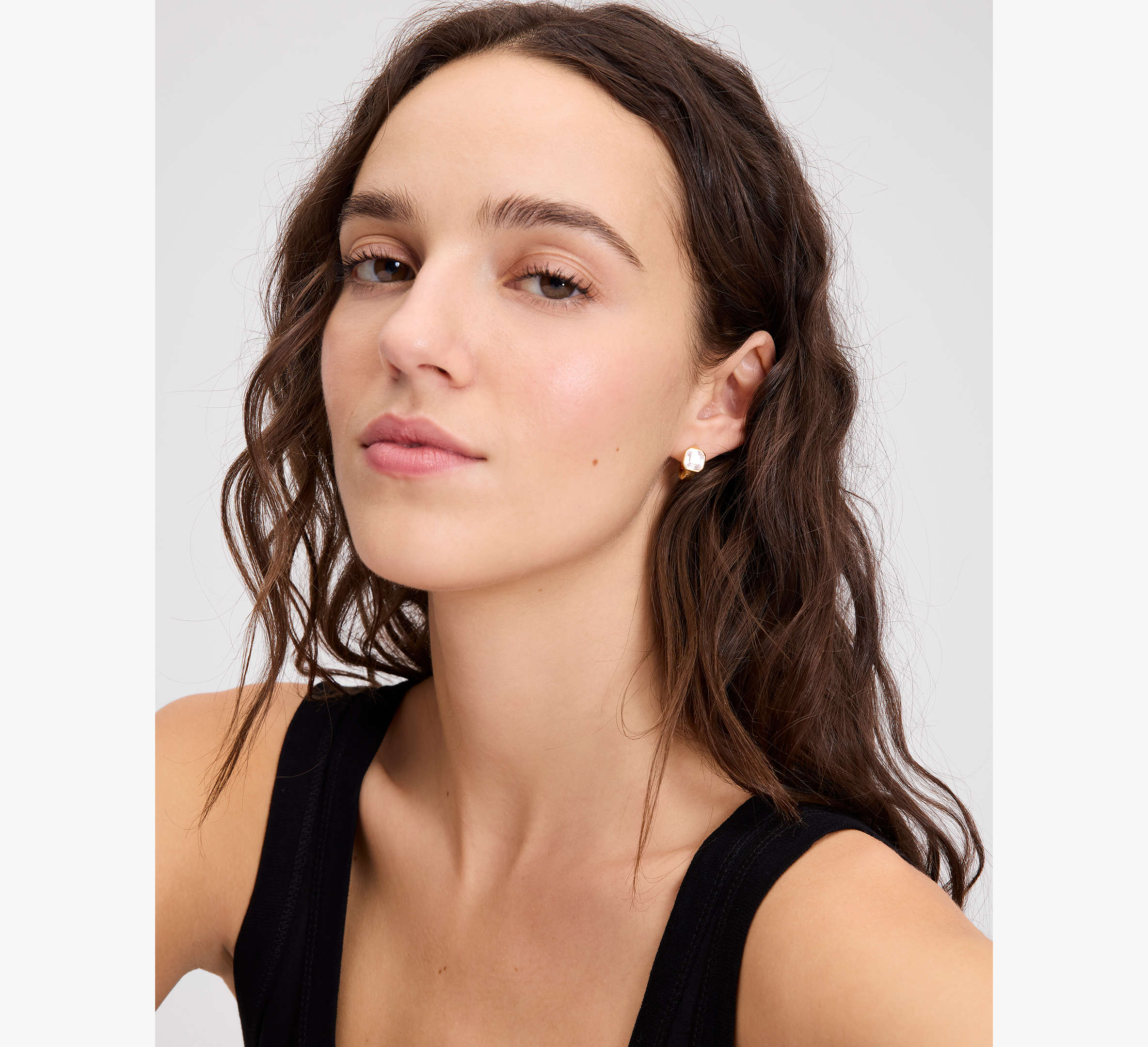 Keep Sparkling Asscher Huggies