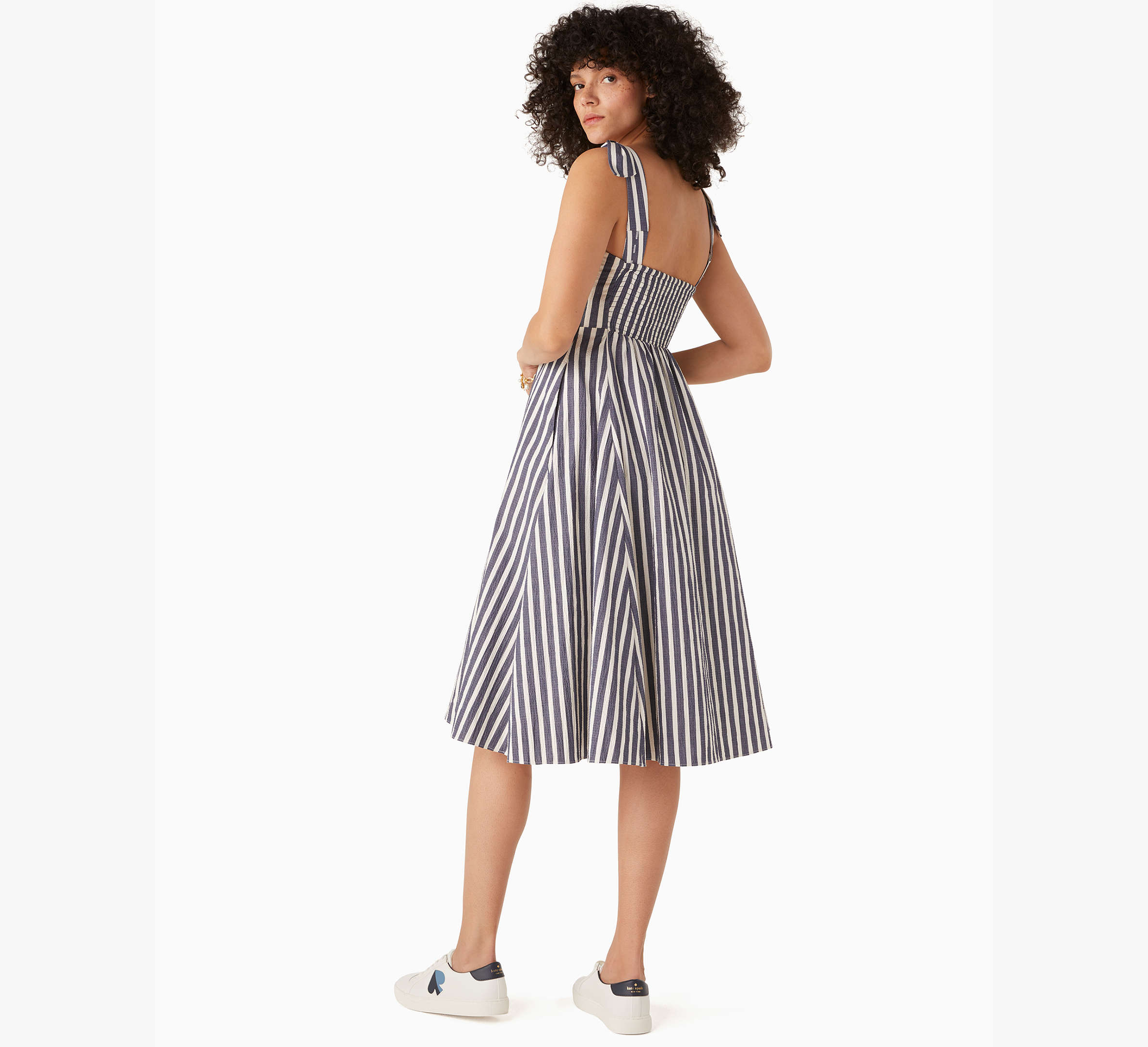 Basket Stripe Fit-and-flare Dress