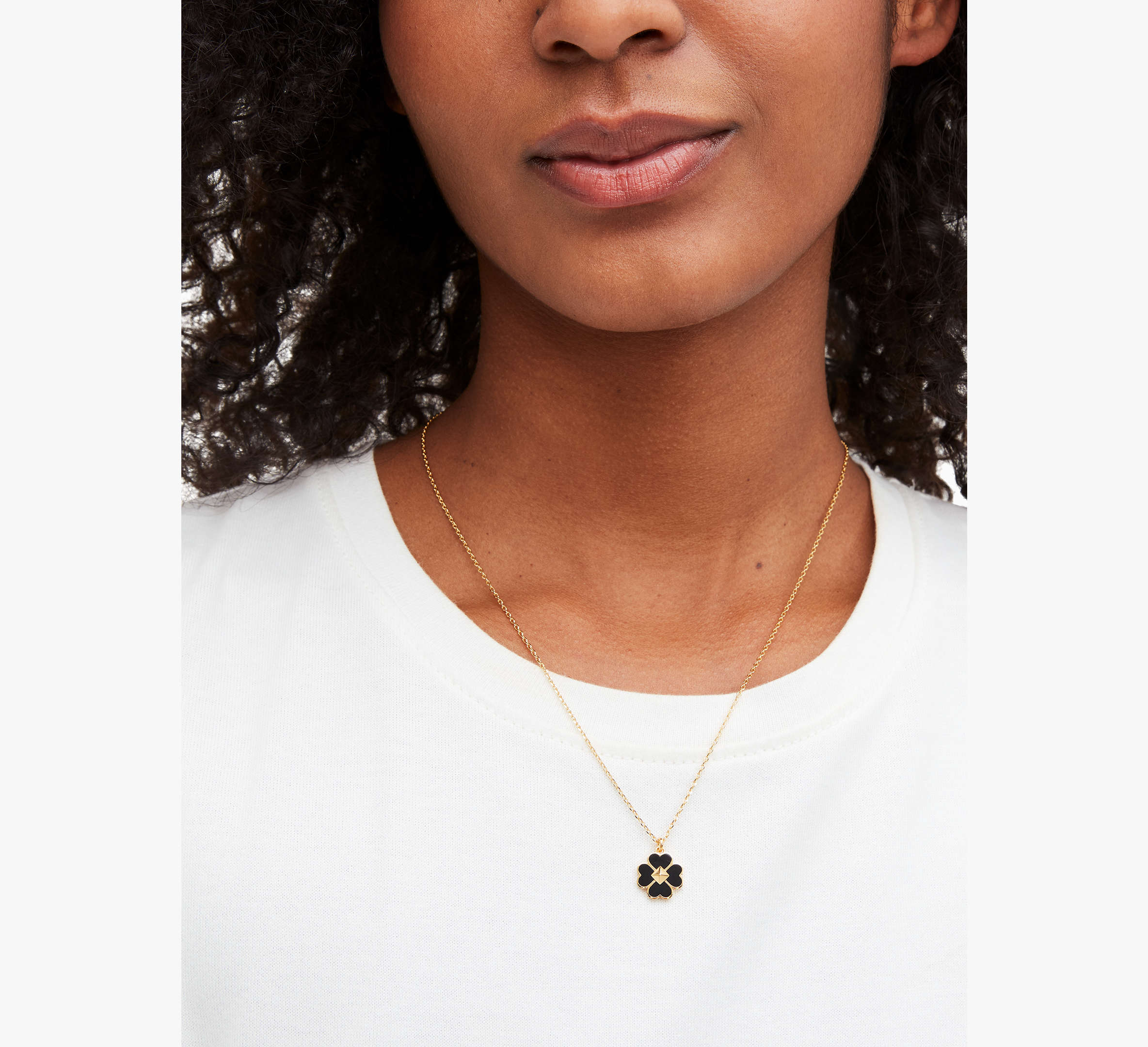 Spades & Studs Enamel Mini Pendant