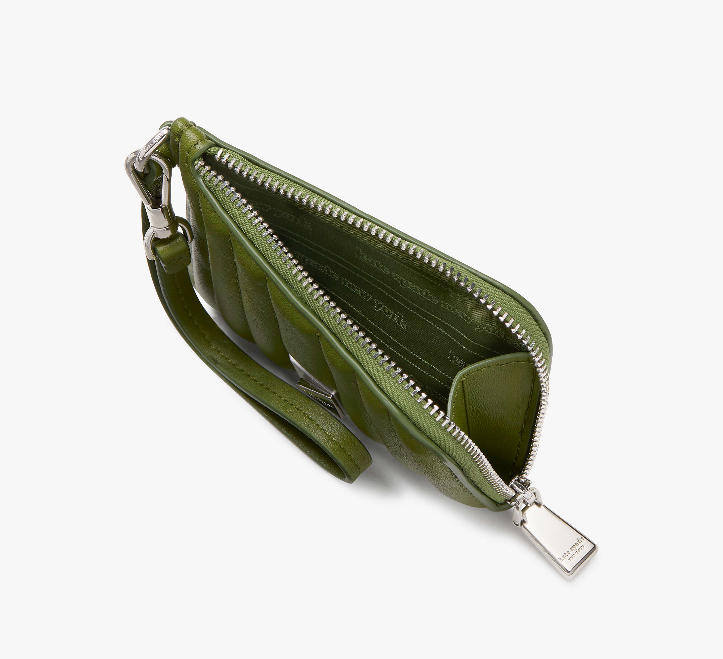 Deco Quilted Card Case Wristlet