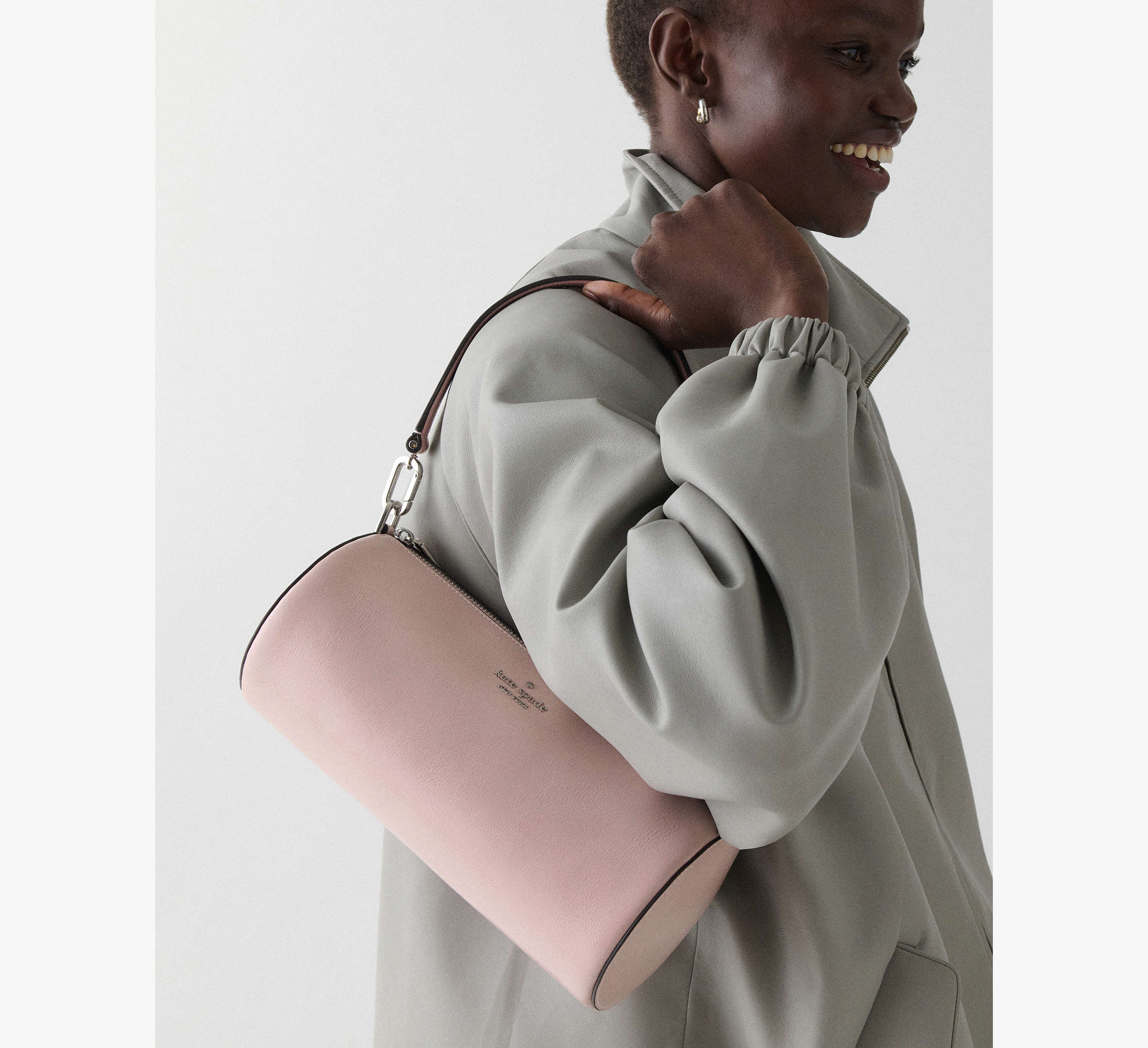 Roulette Glazed Leather Medium Shoulder Bag