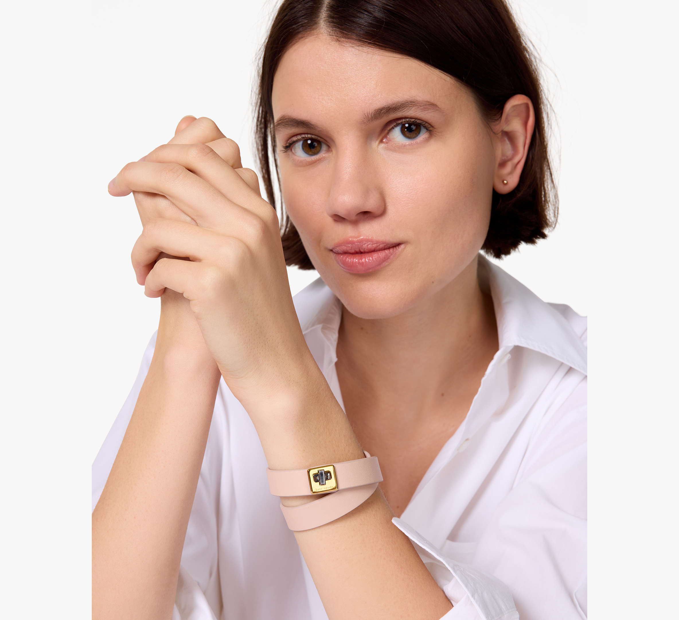 Phoebe Leather Double Wrap Bracelet