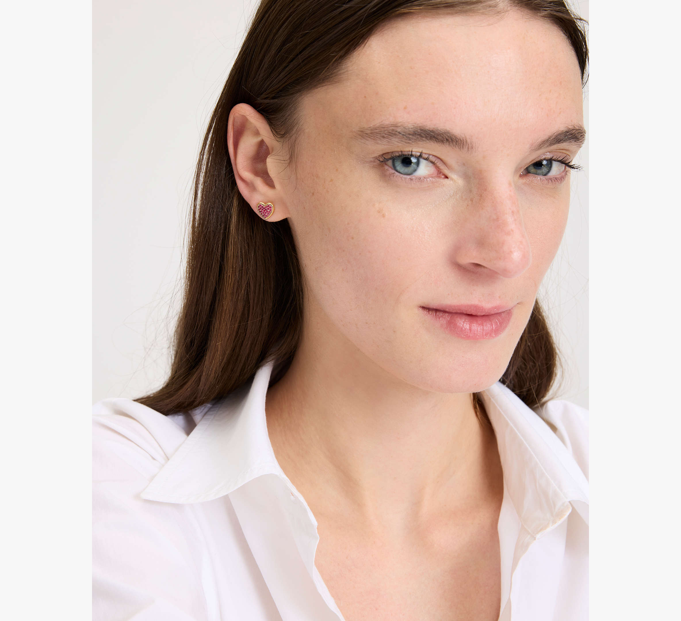 With All My Heart Pavé Studs