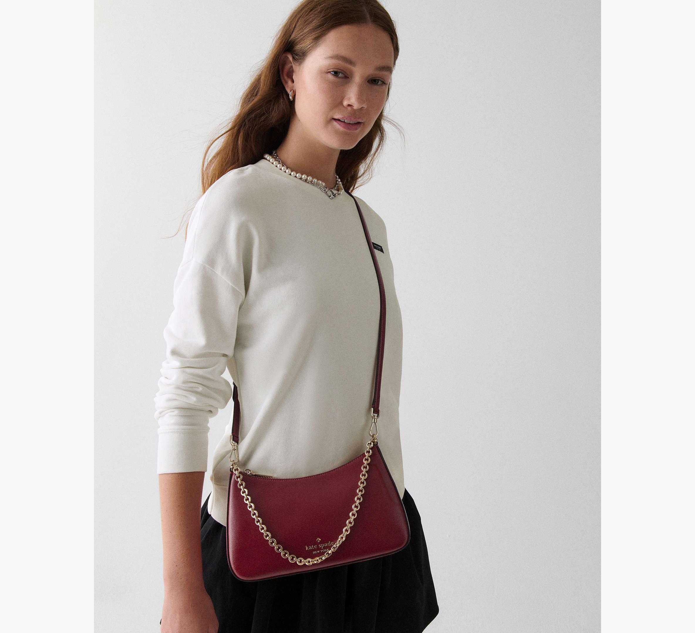 Margot Textured Patent Leather Convertible Crossbody