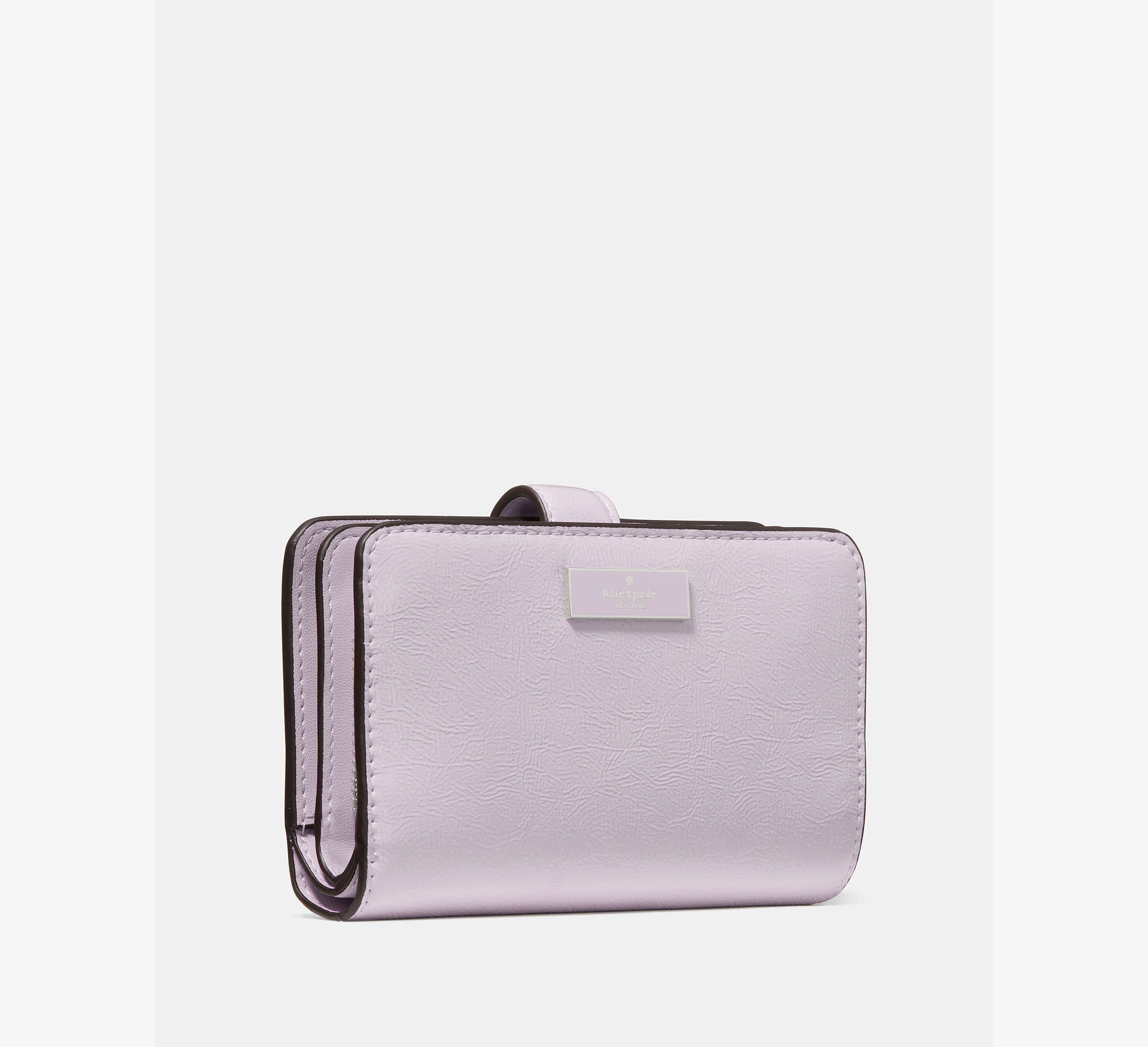 Bridget Crinkle Patent Medium Compact Bifold Wallet