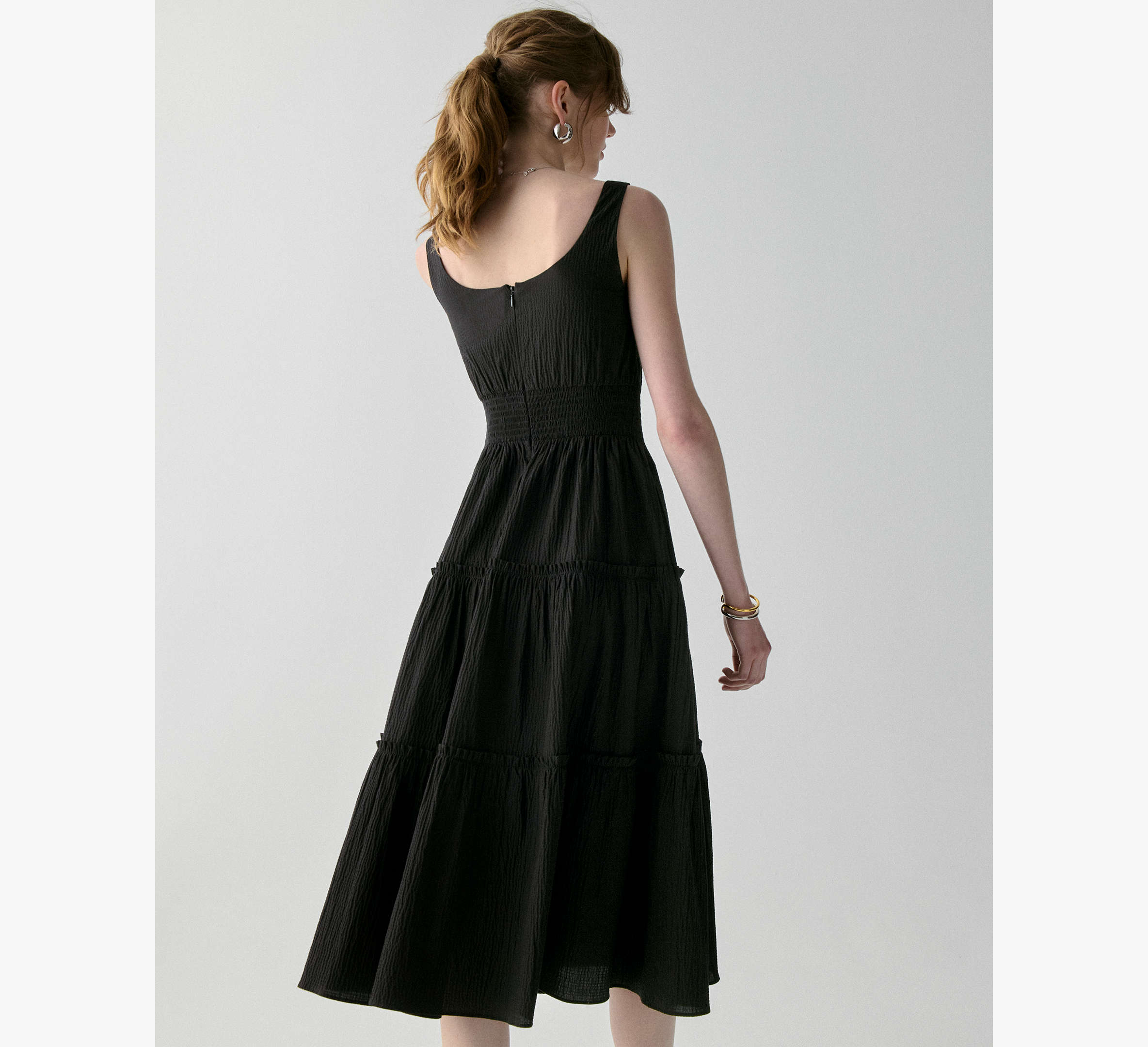 Tiered Midi Dress