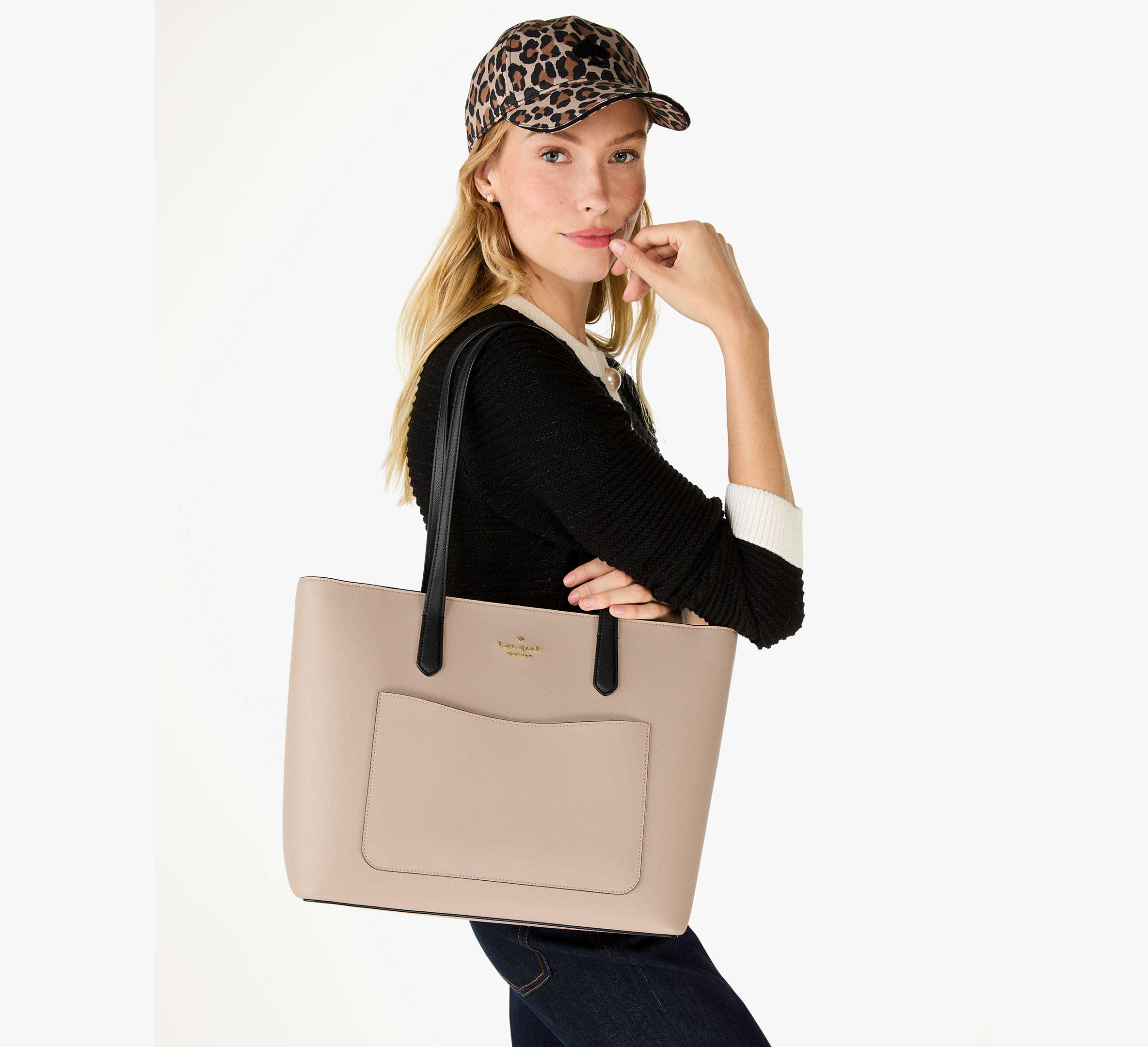 Staci Colorblock Leather Large Tote Set