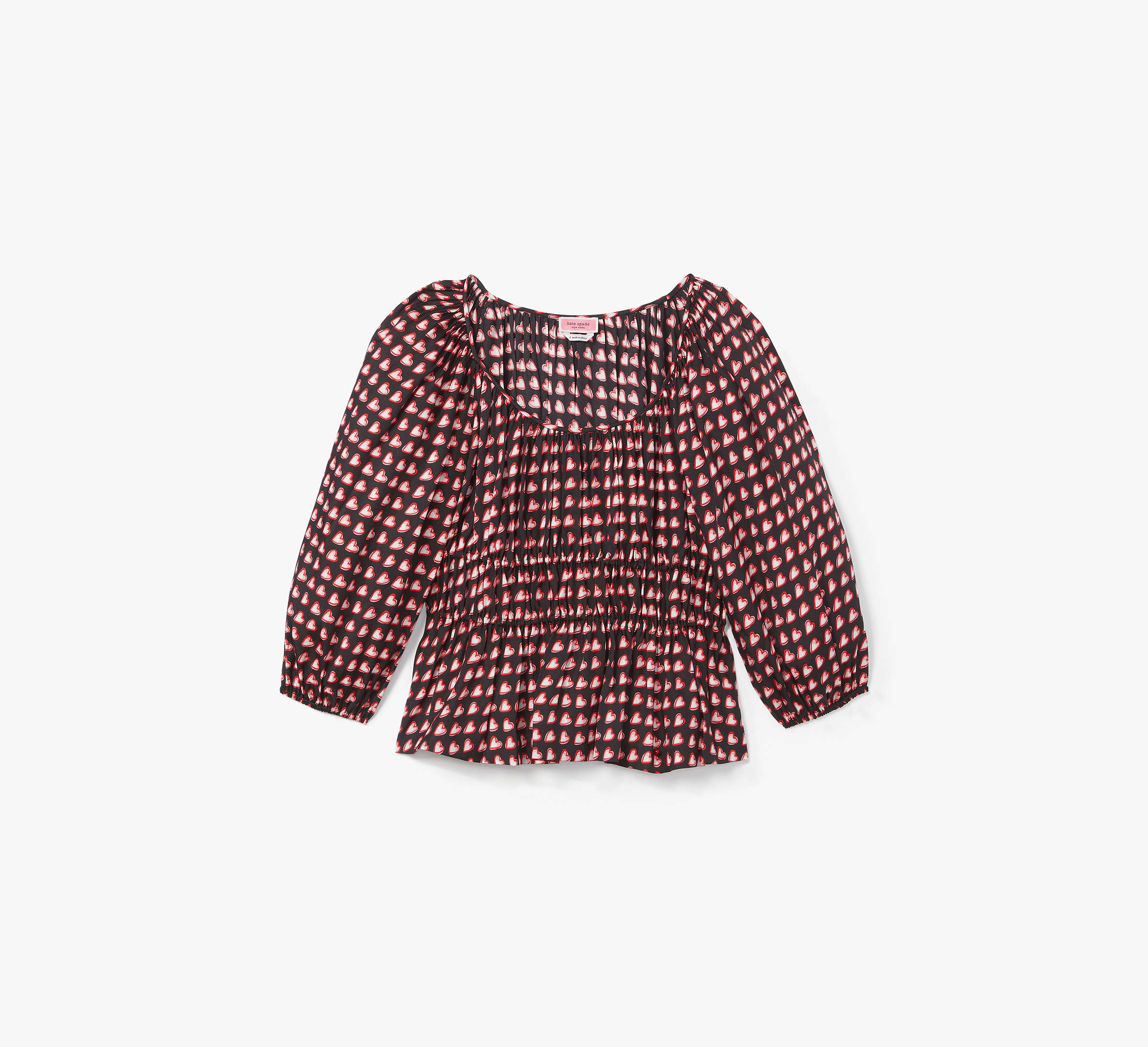 Fancy Hearts Long-sleeve Riviera Top