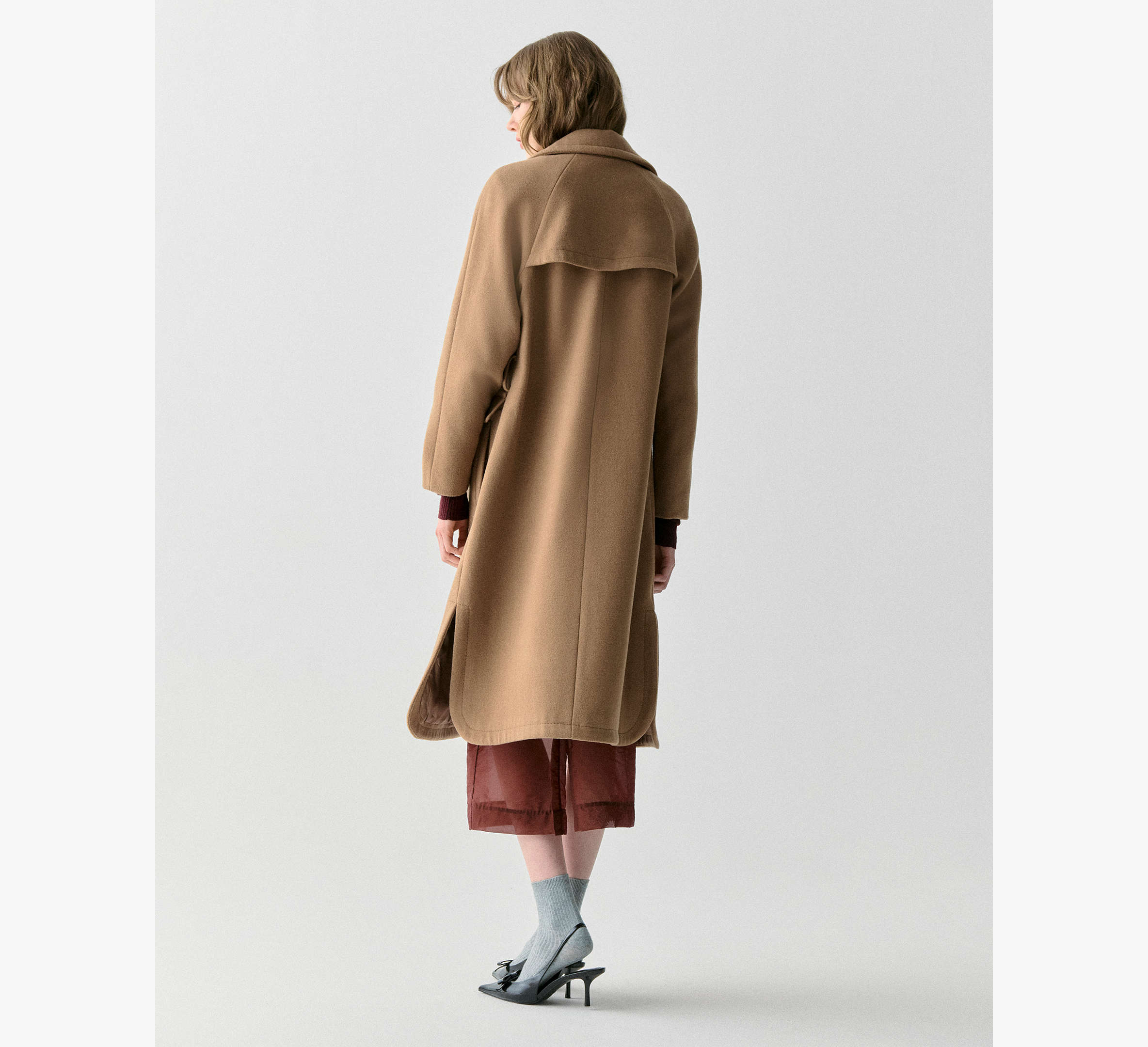 Wool Belted Trench Coat