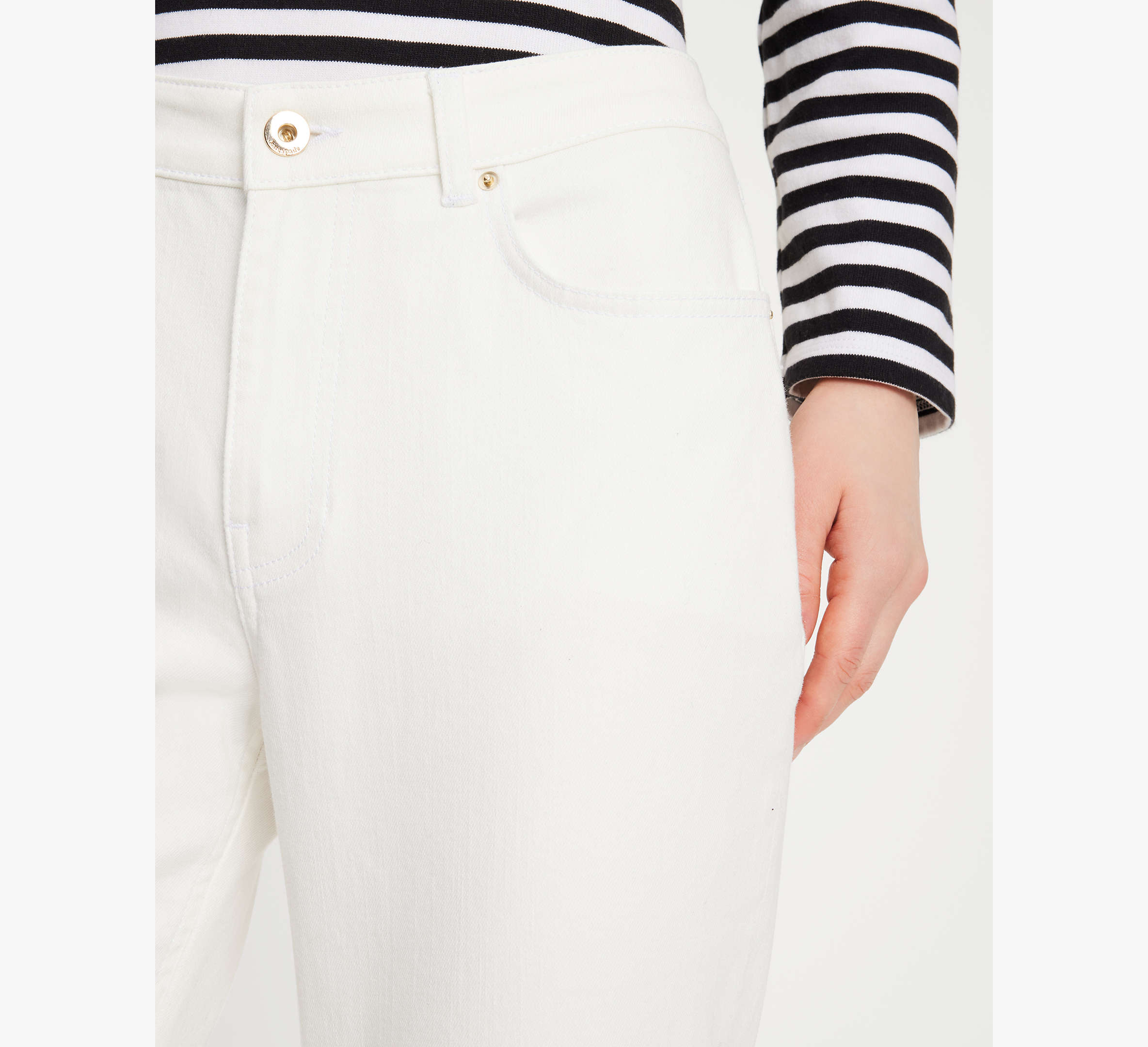 Straight Leg Denim Pants